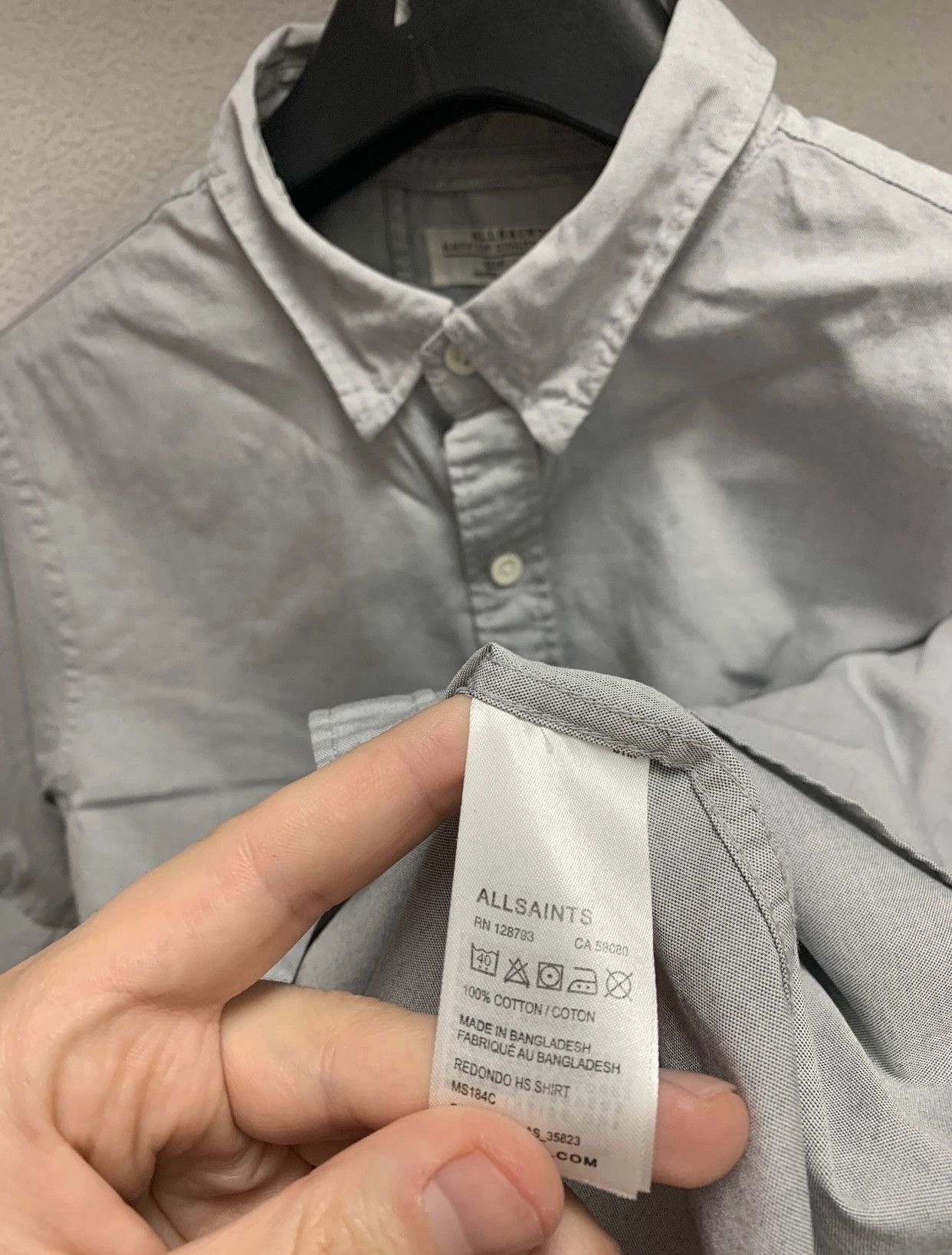 Allsaints Allsaints shirt shirt sleeve L size Size US L / EU 52-54 / 3 - 4 Thumbnail