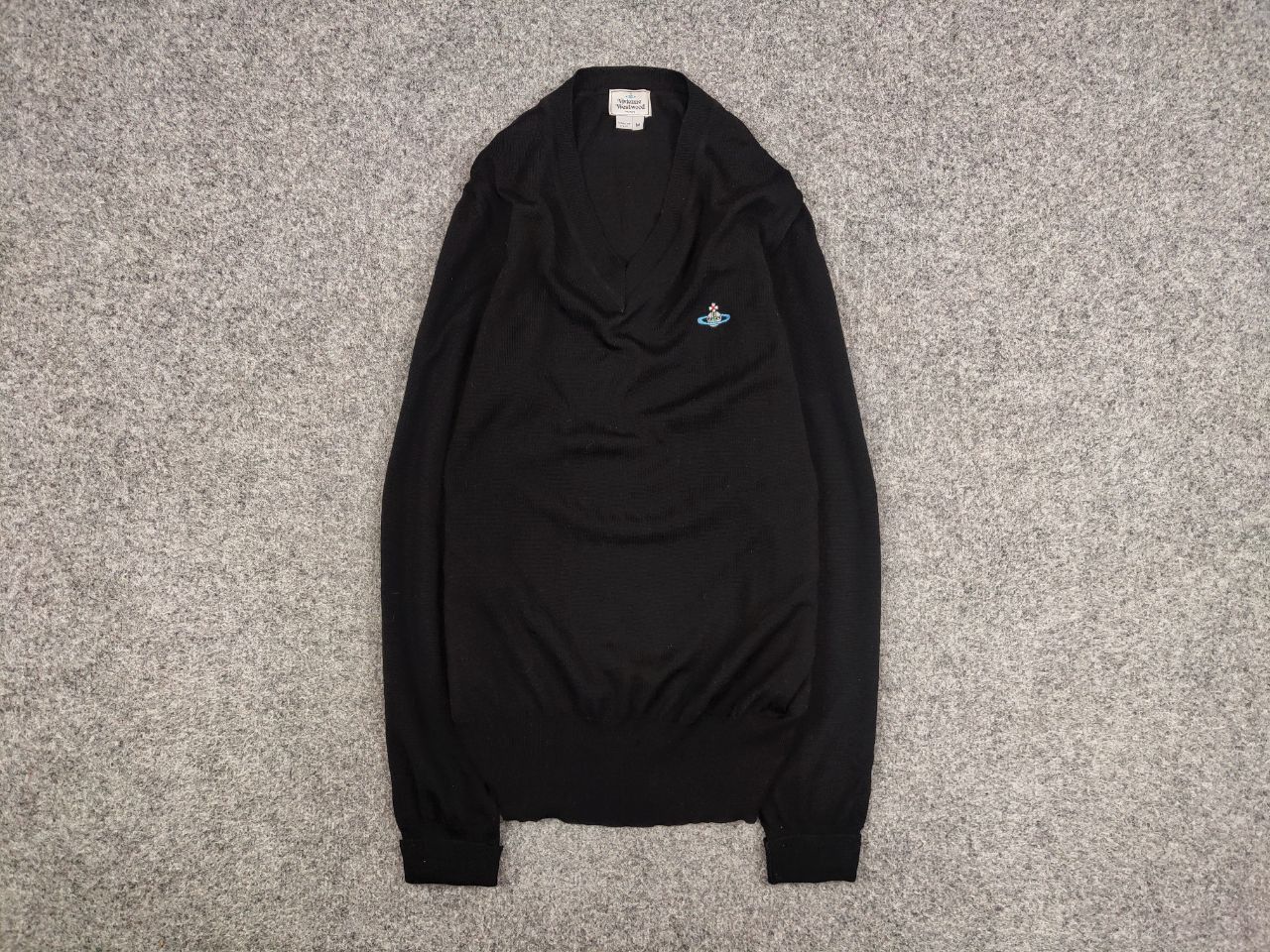 Vivienne Westwood mens Light Wool Knit Jumper V neck Sweater