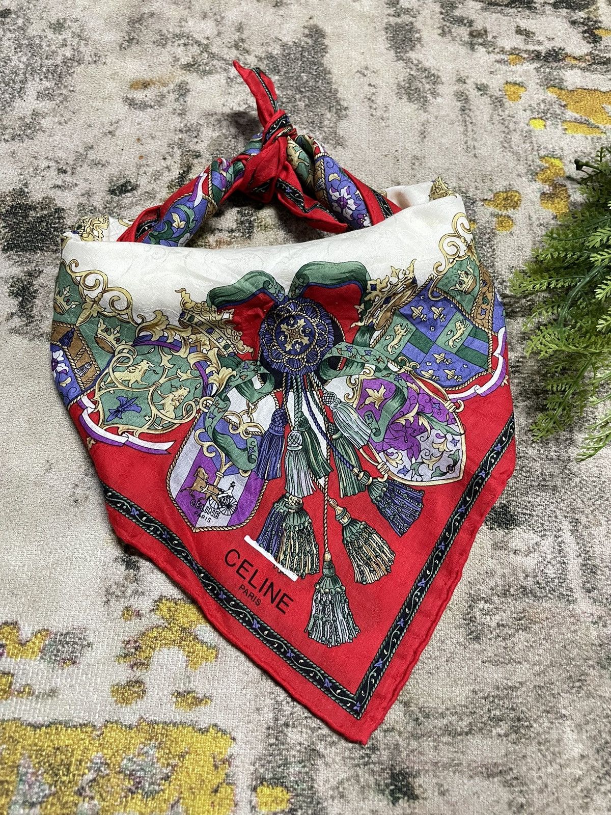 💥Vintage Celine Rare design Handkerchief