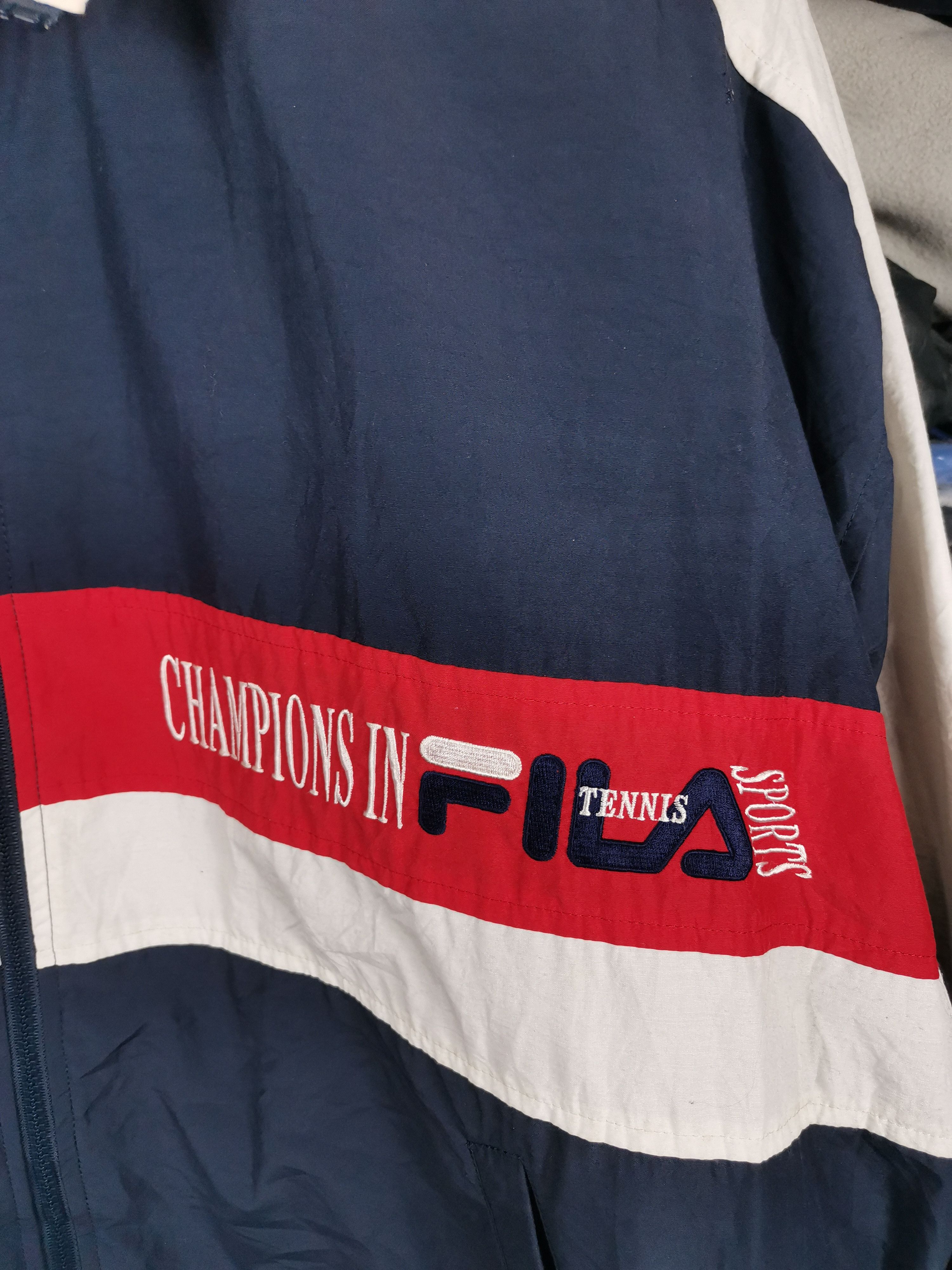 Fila Vintage Fila Windbreaker Jacket Size US XL / EU 56 / 4 - 2 Thumbnail
