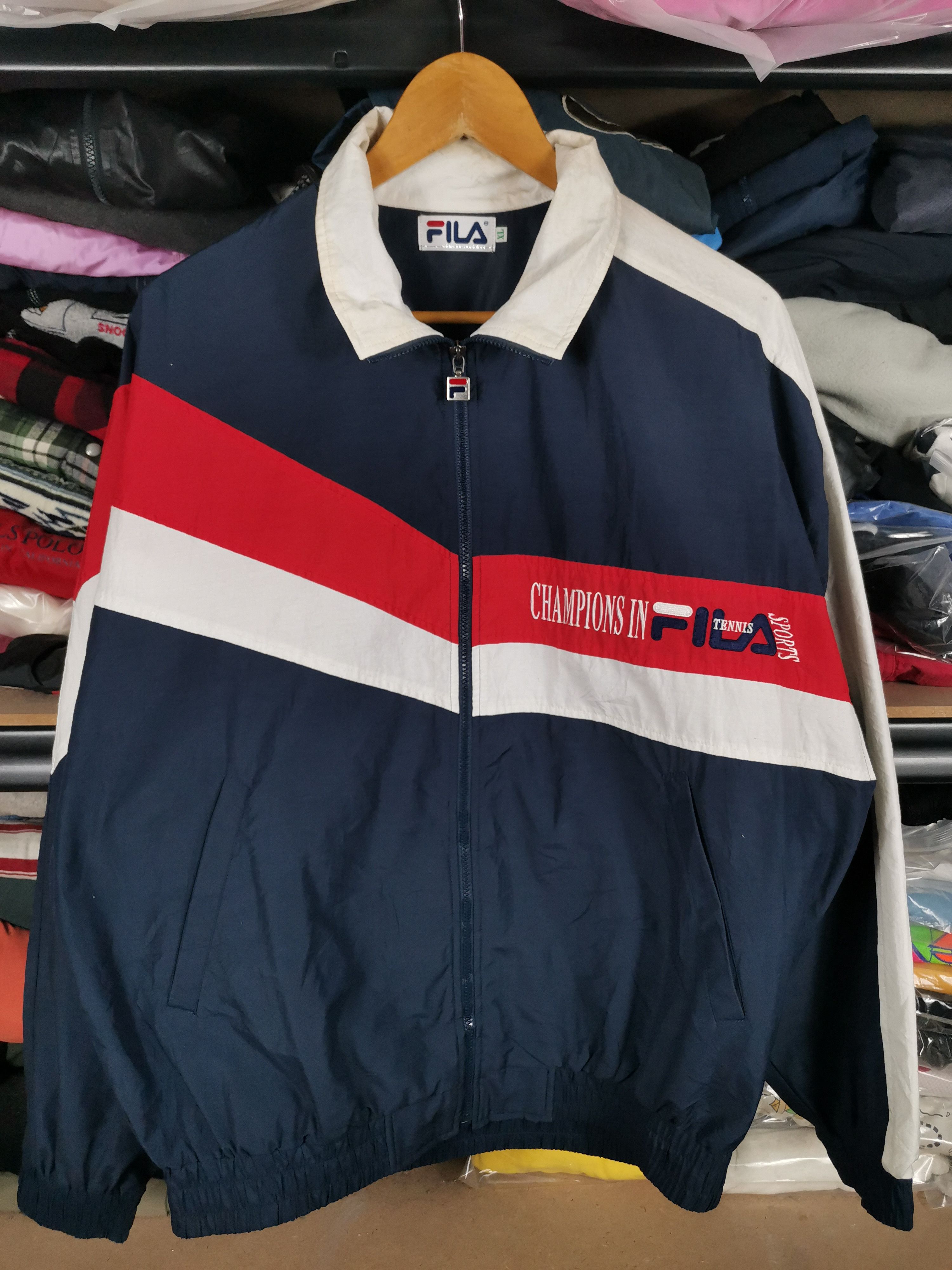 Fila Vintage Fila Windbreaker Jacket Size US XL / EU 56 / 4 - 1 Thumbnail
