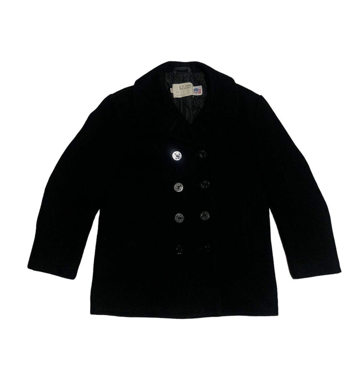 Schott Leather Trim Peacoat 740C (Size 36) | Grailed