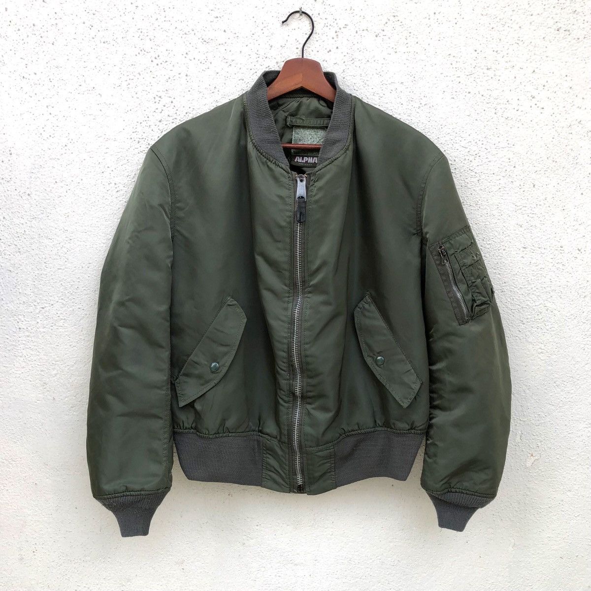 Alpha Industries Vintage Alpha Industries MA-1 Flyer's Bomber Jacket Size US L / EU 52-54 / 3 - 2 Thumbnail