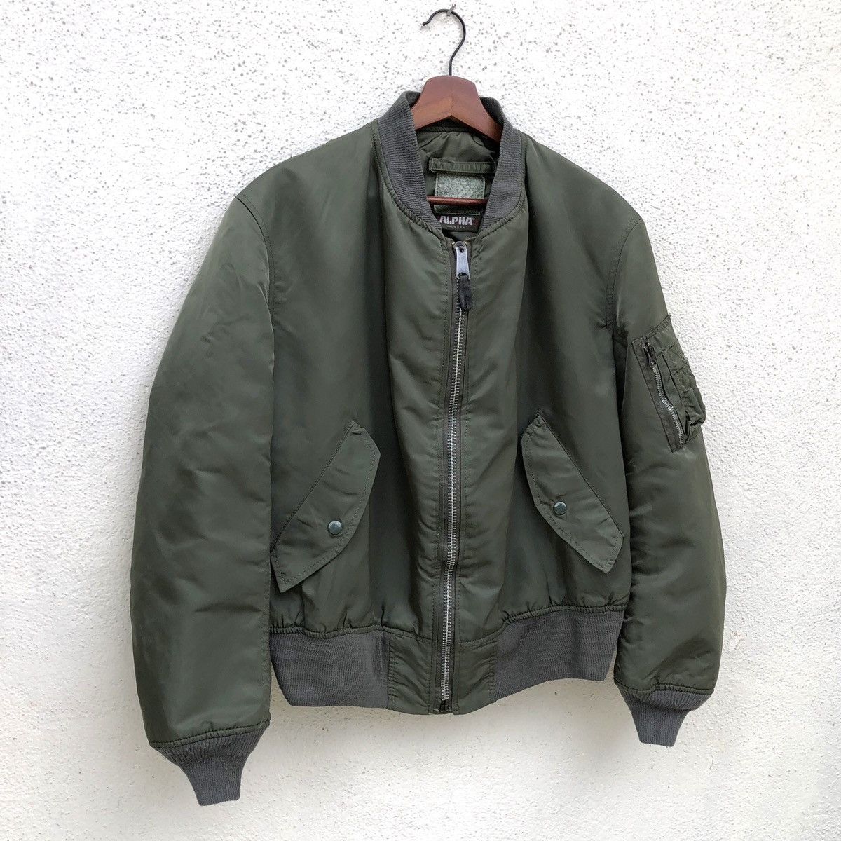 Alpha Industries Vintage Alpha Industries MA-1 Flyer's Bomber Jacket Size US L / EU 52-54 / 3 - 5 Thumbnail