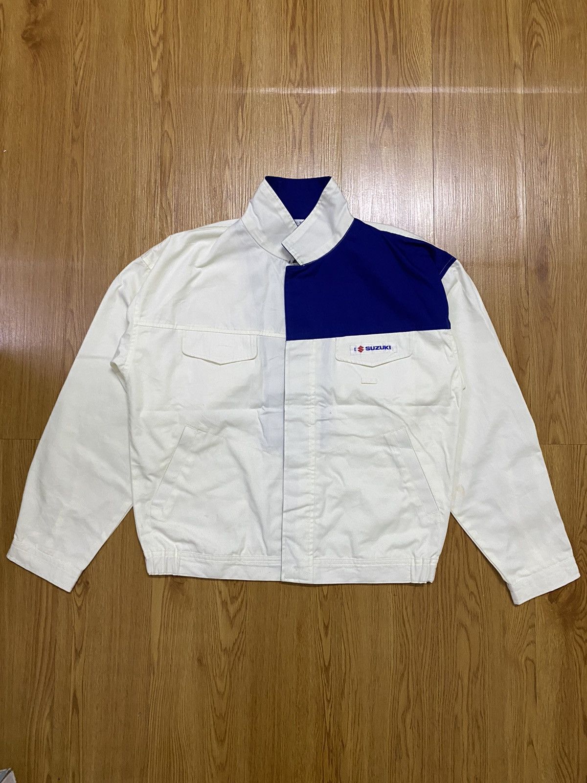 Japanese Brand Vintage Suzuki Patch Logo Buttons Workwear Jacket Size US L / EU 52-54 / 3 - 1 Thumbnail
