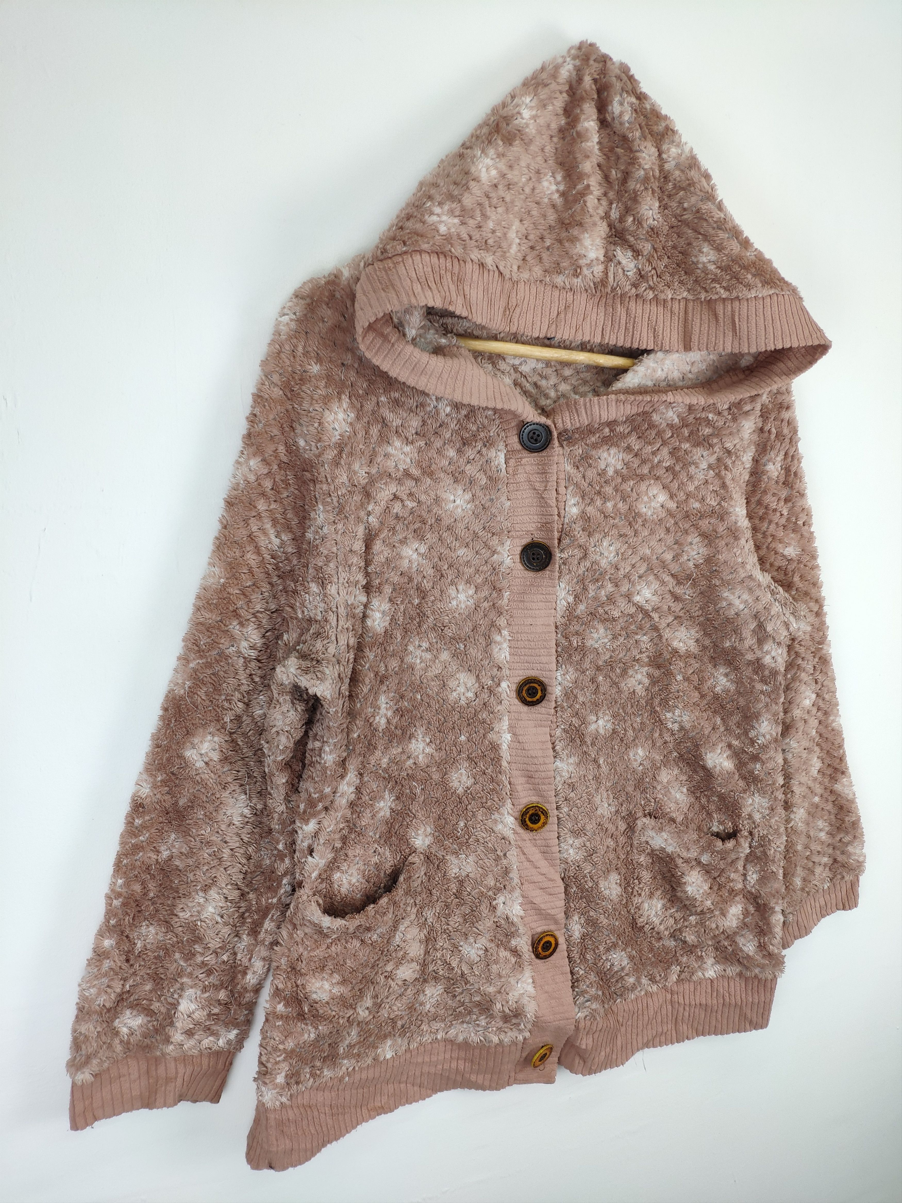 Japanese Brand OFFER💥 Vintage Fleece Cardigan Hoodie Size M / US 6-8 / IT 42-44 - 3 Thumbnail