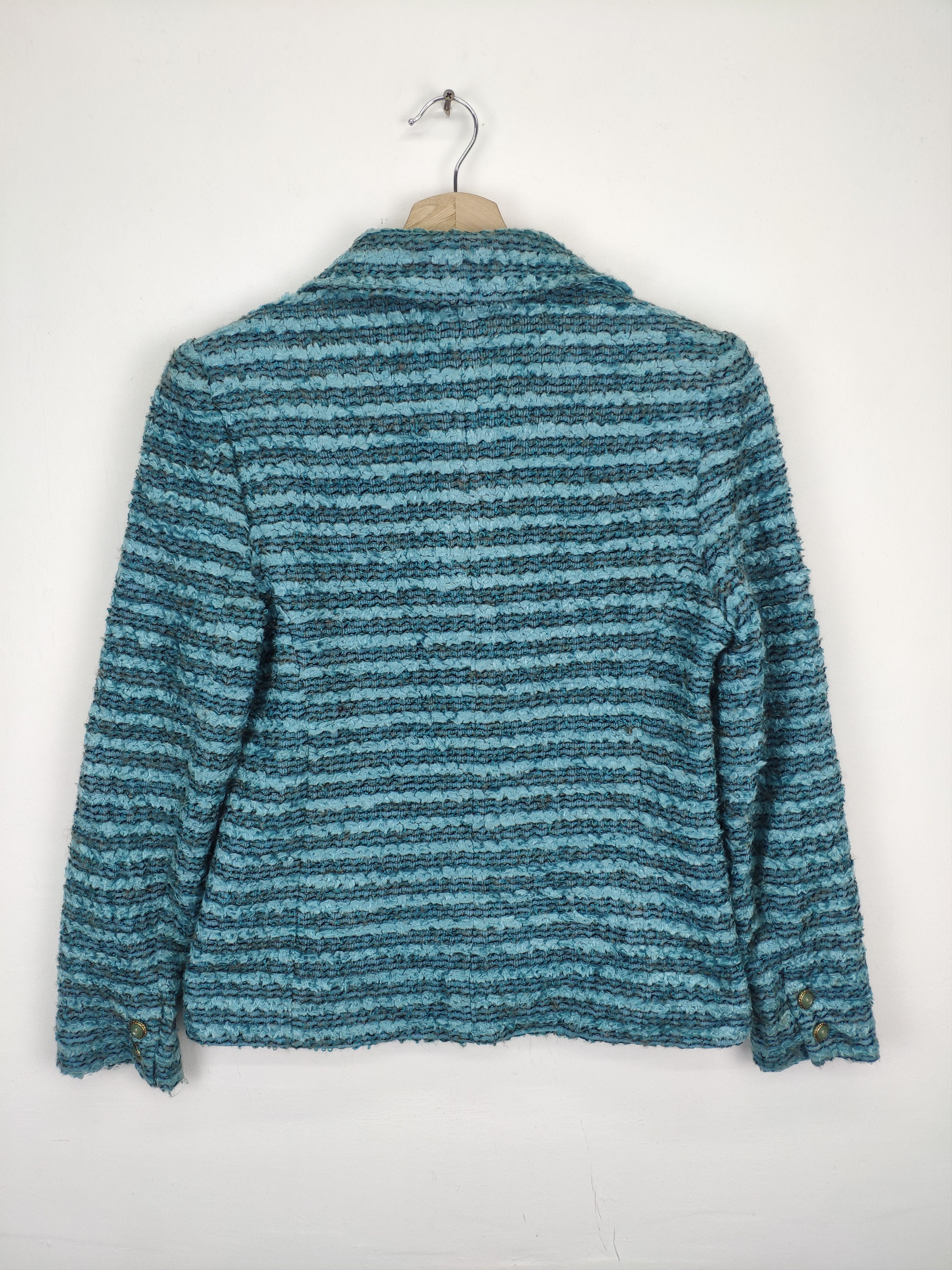 Japanese Brand Vintage Wool Tweed Jacket Chanel Style Size XS / US 0-2 / IT 36-38 - 2 Thumbnail