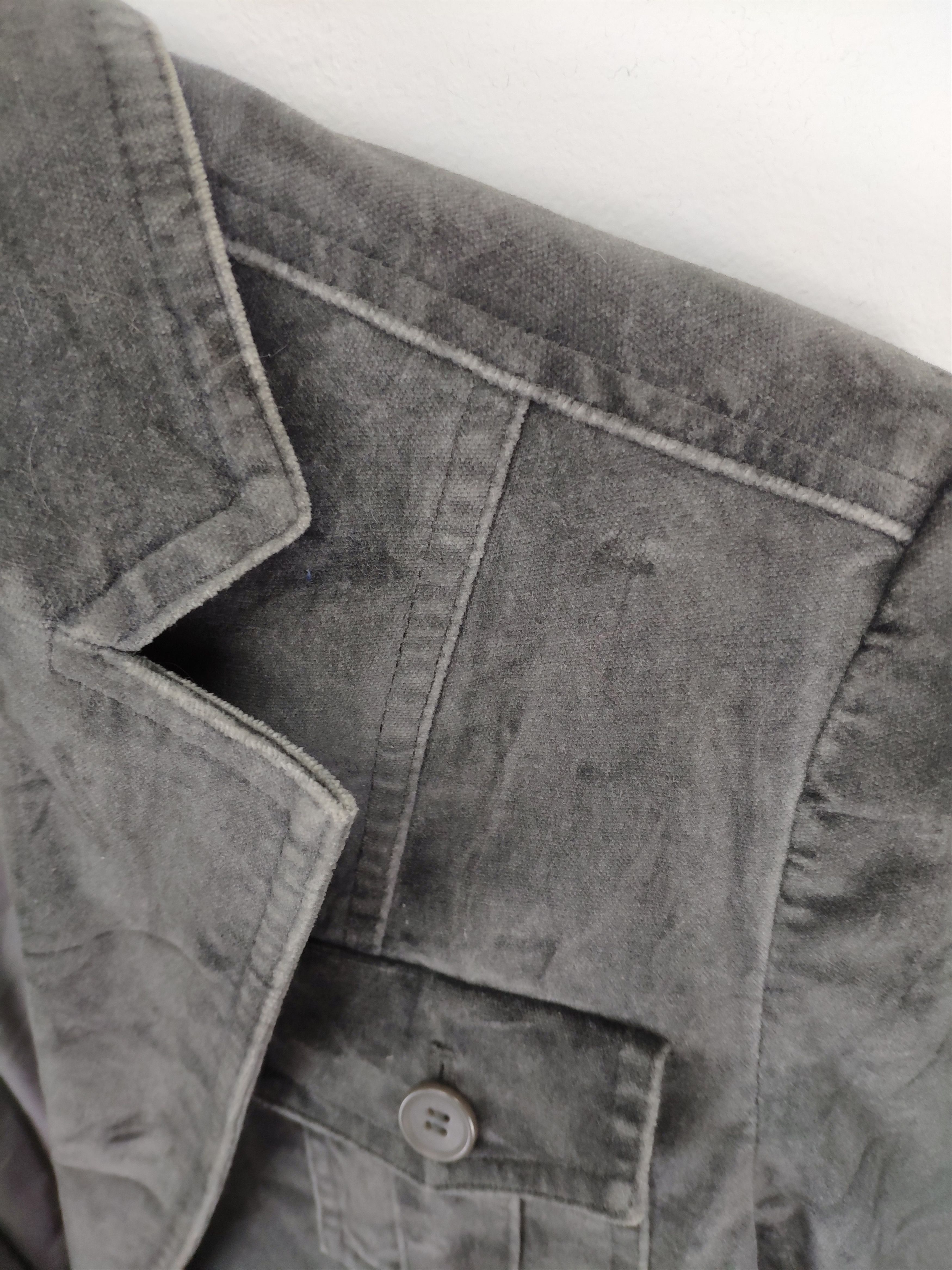 Designer × Japanese Brand × Vintage Steal 💥 Vintage Velvet Cardi Coat Issey Miyake Style Size US S / EU 44-46 / 1 - 8 Thumbnail