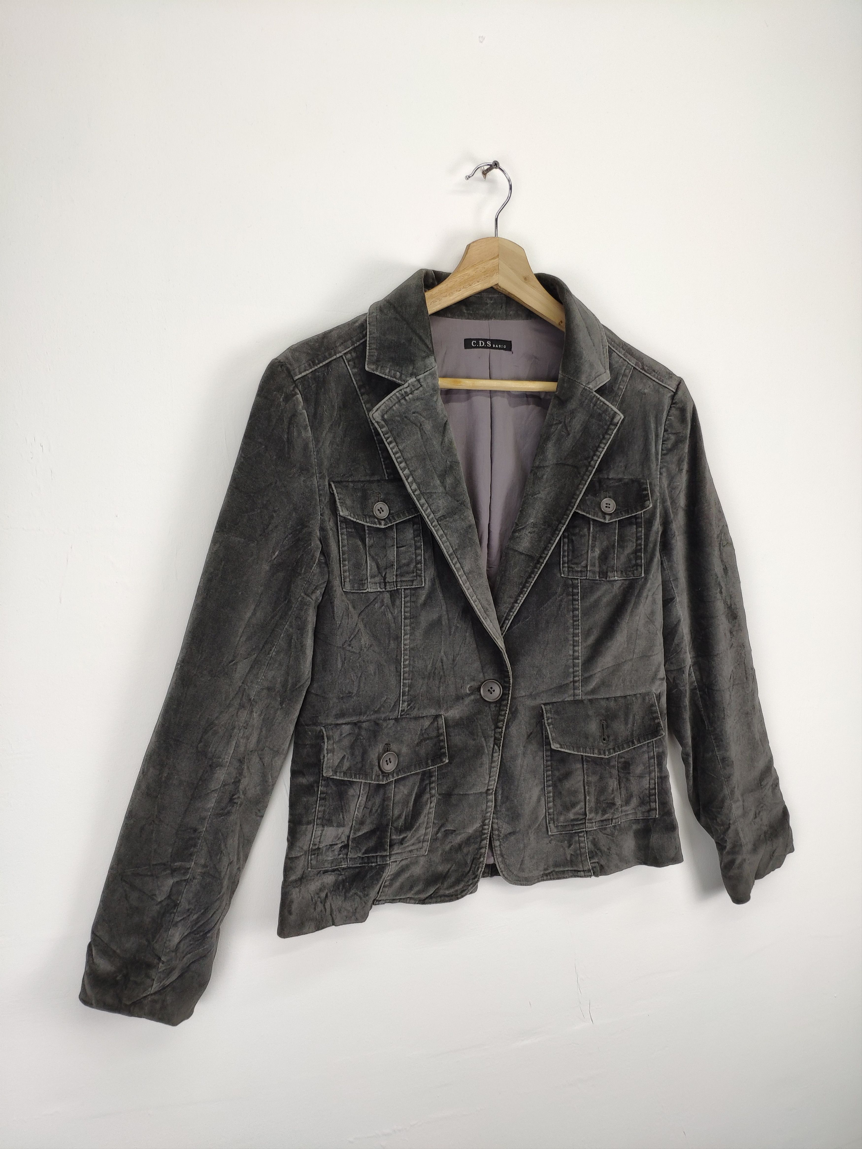 Designer × Japanese Brand × Vintage Steal 💥 Vintage Velvet Cardi Coat Issey Miyake Style Size US S / EU 44-46 / 1 - 3 Thumbnail