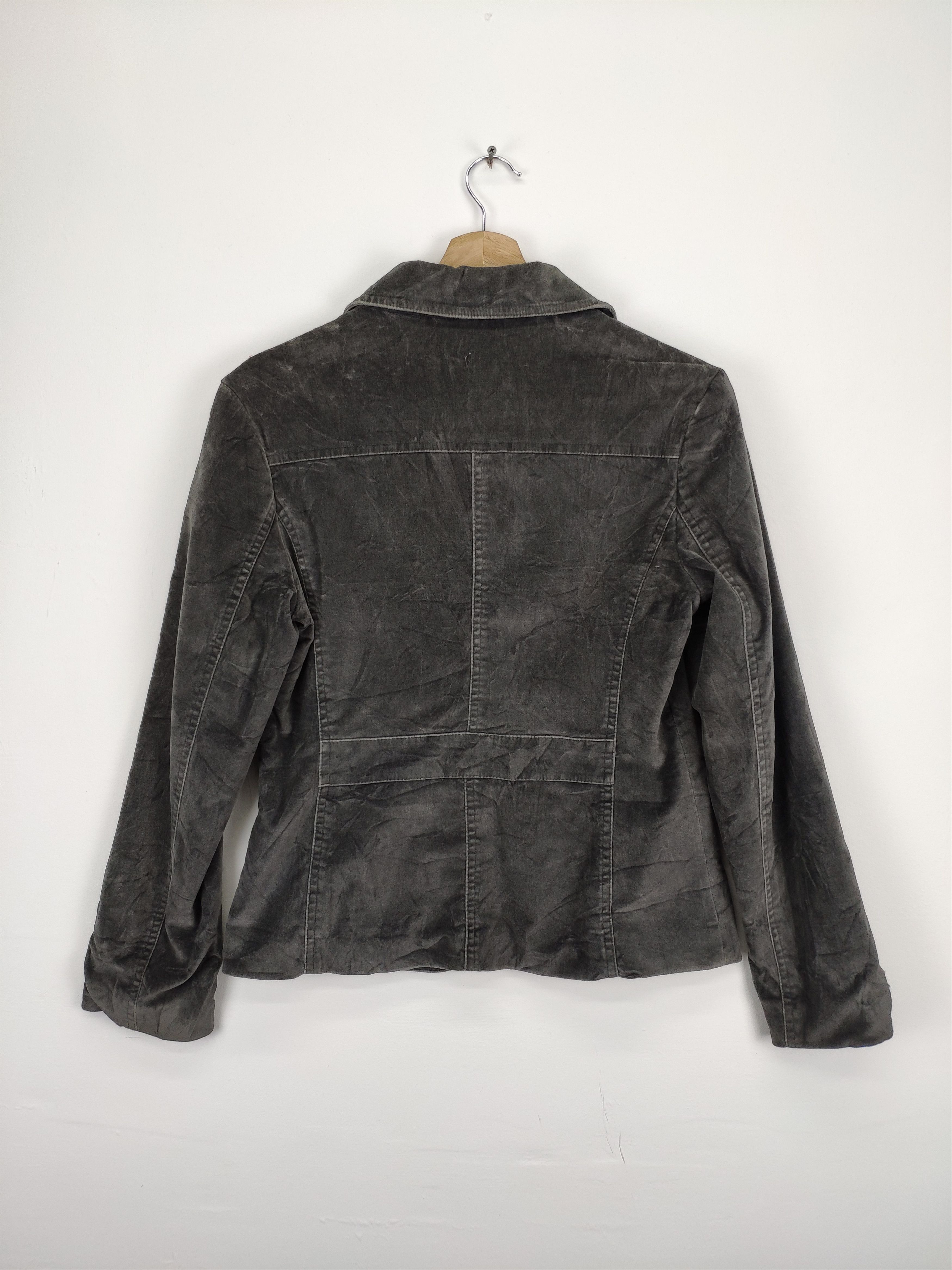 Designer × Japanese Brand × Vintage Steal 💥 Vintage Velvet Cardi Coat Issey Miyake Style Size US S / EU 44-46 / 1 - 11 Thumbnail
