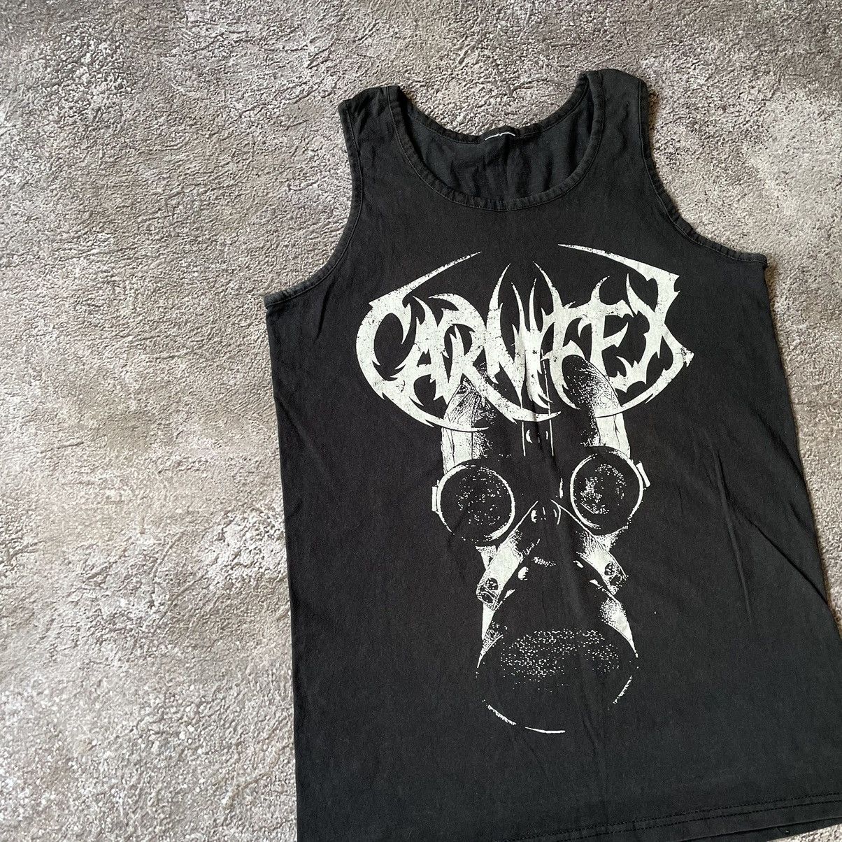 Vintage Vintage 00s Carnifex Graphic Tee Band Punk Dark Horror M Size US M / EU 48-50 / 2 - 5 Thumbnail