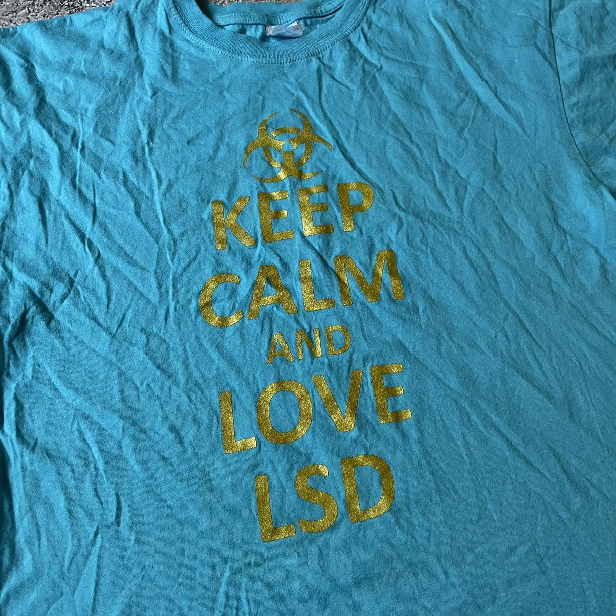 Vintage Vintage Y2K ADULT FUNNY Tee KEEP CALM LOVE LSD L Size US L / EU 52-54 / 3 - 5 Thumbnail