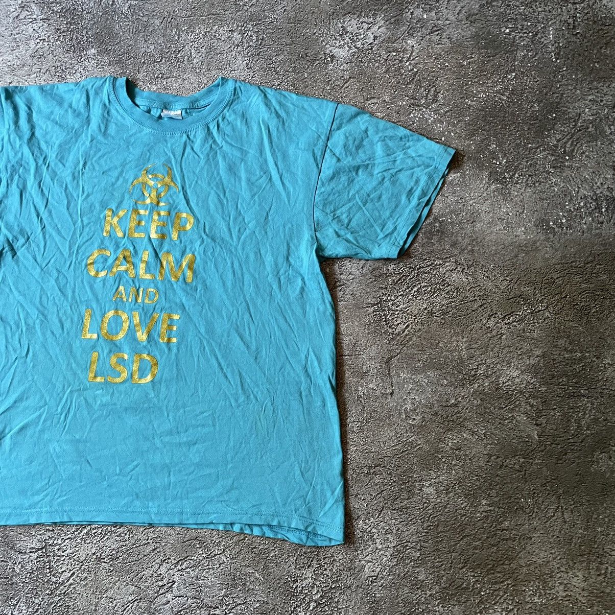 Vintage Vintage Y2K ADULT FUNNY Tee KEEP CALM LOVE LSD L Size US L / EU 52-54 / 3 - 3 Thumbnail