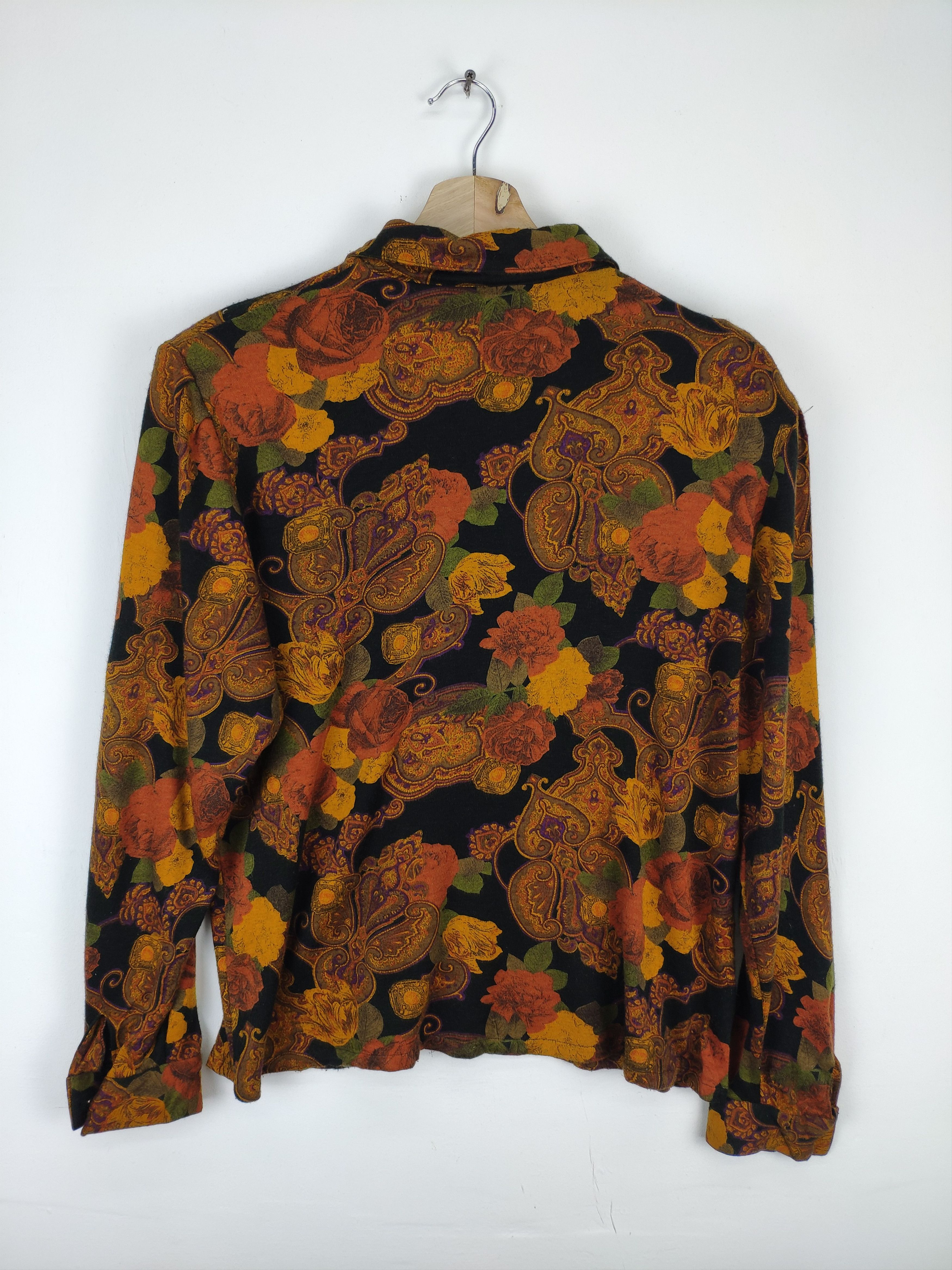 Japanese Brand Vintage Wool Shirt Button Up All Over Print Size M / US 6-8 / IT 42-44 - 2 Thumbnail