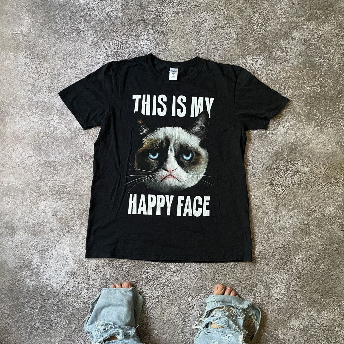 Vintage Y2K Grumpy Cat Graphic Tee Vintage Funny Streetwear Slim L Size US L / EU 52-54 / 3 - 1 Thumbnail