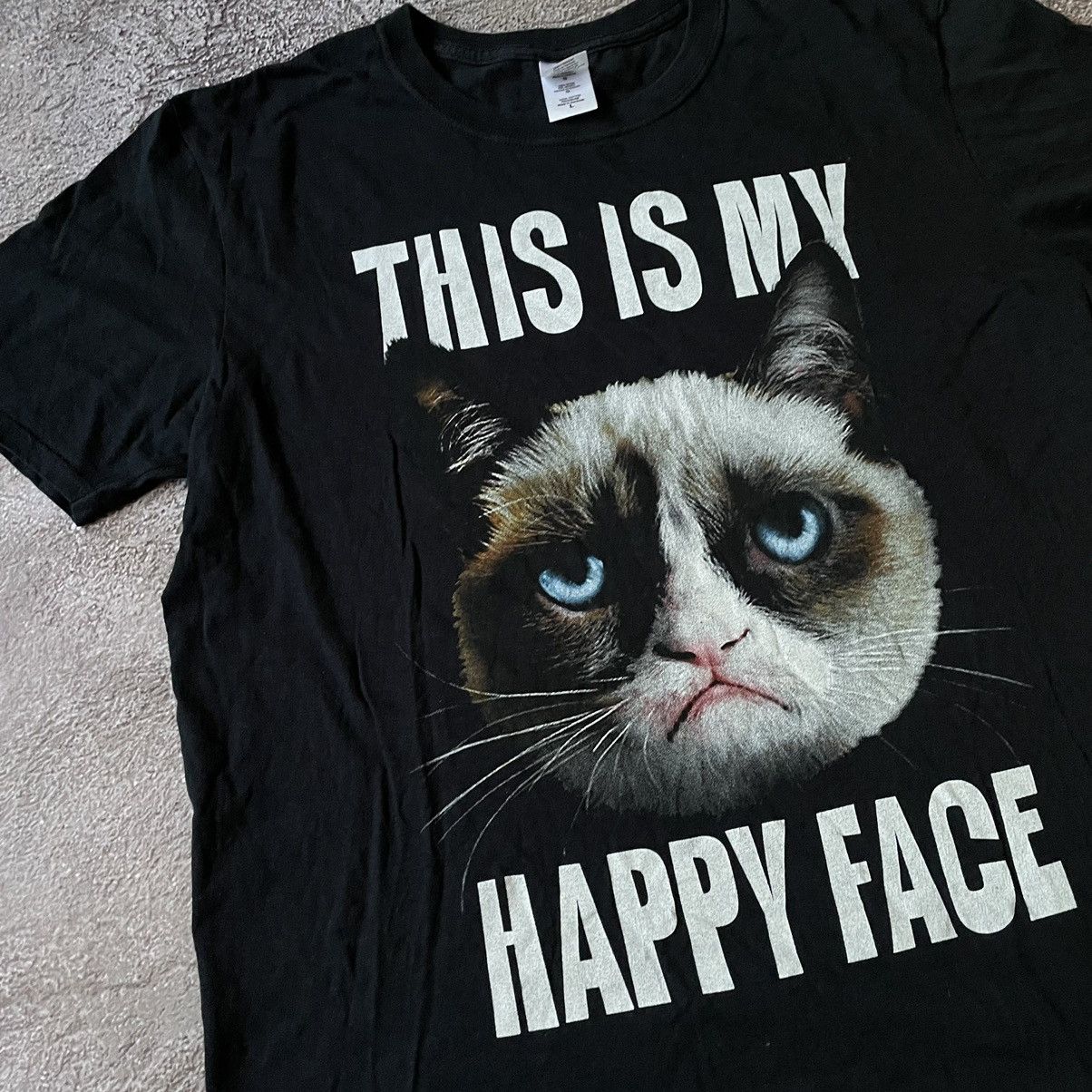Vintage Y2K Grumpy Cat Graphic Tee Vintage Funny Streetwear Slim L Size US L / EU 52-54 / 3 - 4 Thumbnail