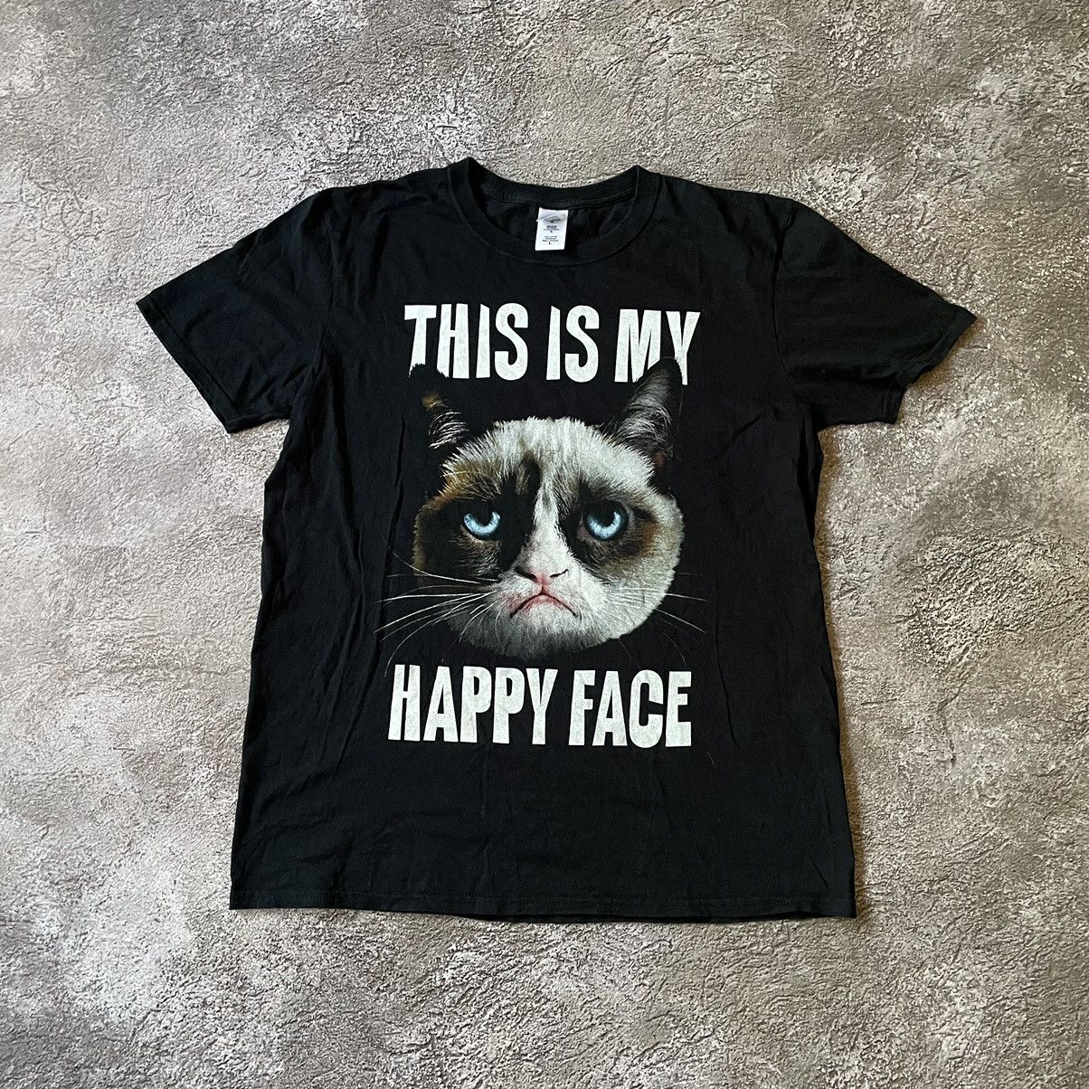 Vintage Y2K Grumpy Cat Graphic Tee Vintage Funny Streetwear Slim L Size US L / EU 52-54 / 3 - 2 Thumbnail