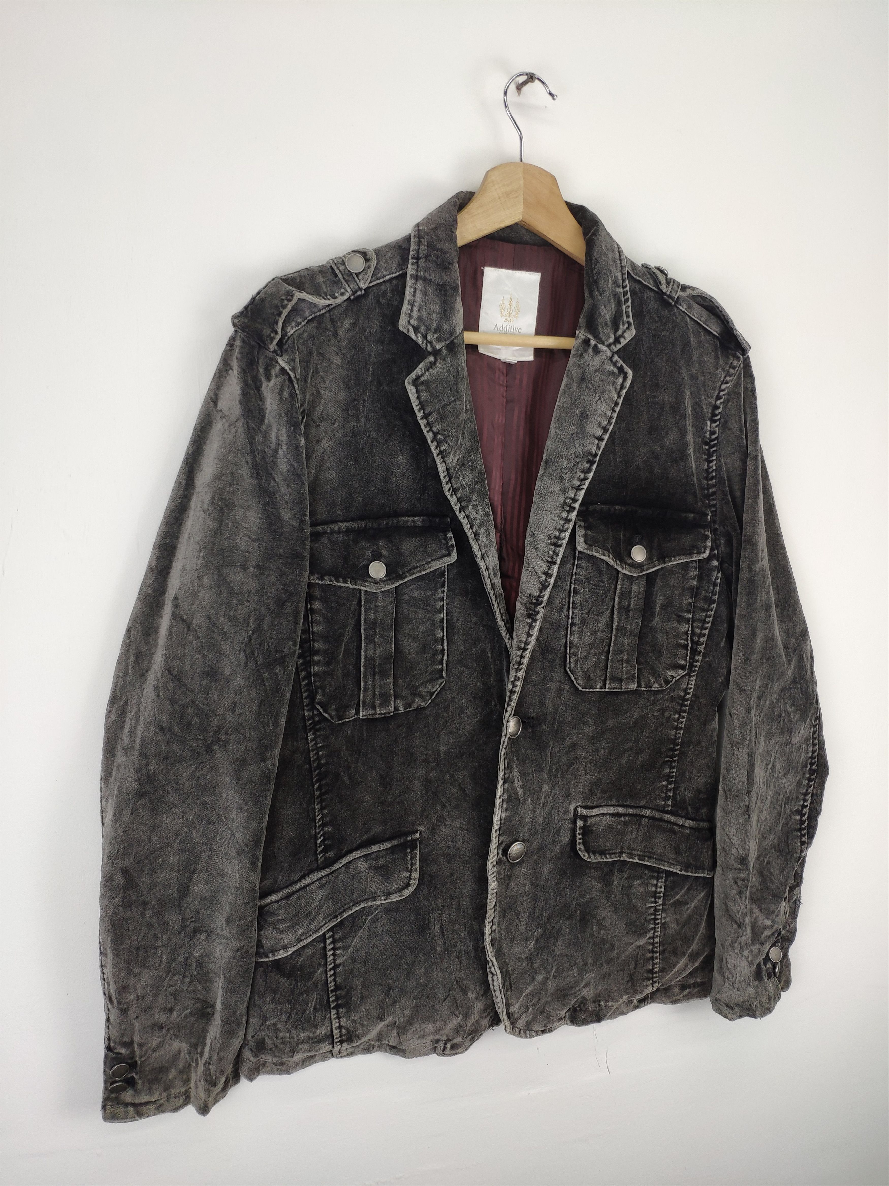 Japanese Brand × Velvet × Vintage Vintage 90s Velvet Blazer Jacket by Additive Size US M / EU 48-50 / 2 - 3 Thumbnail