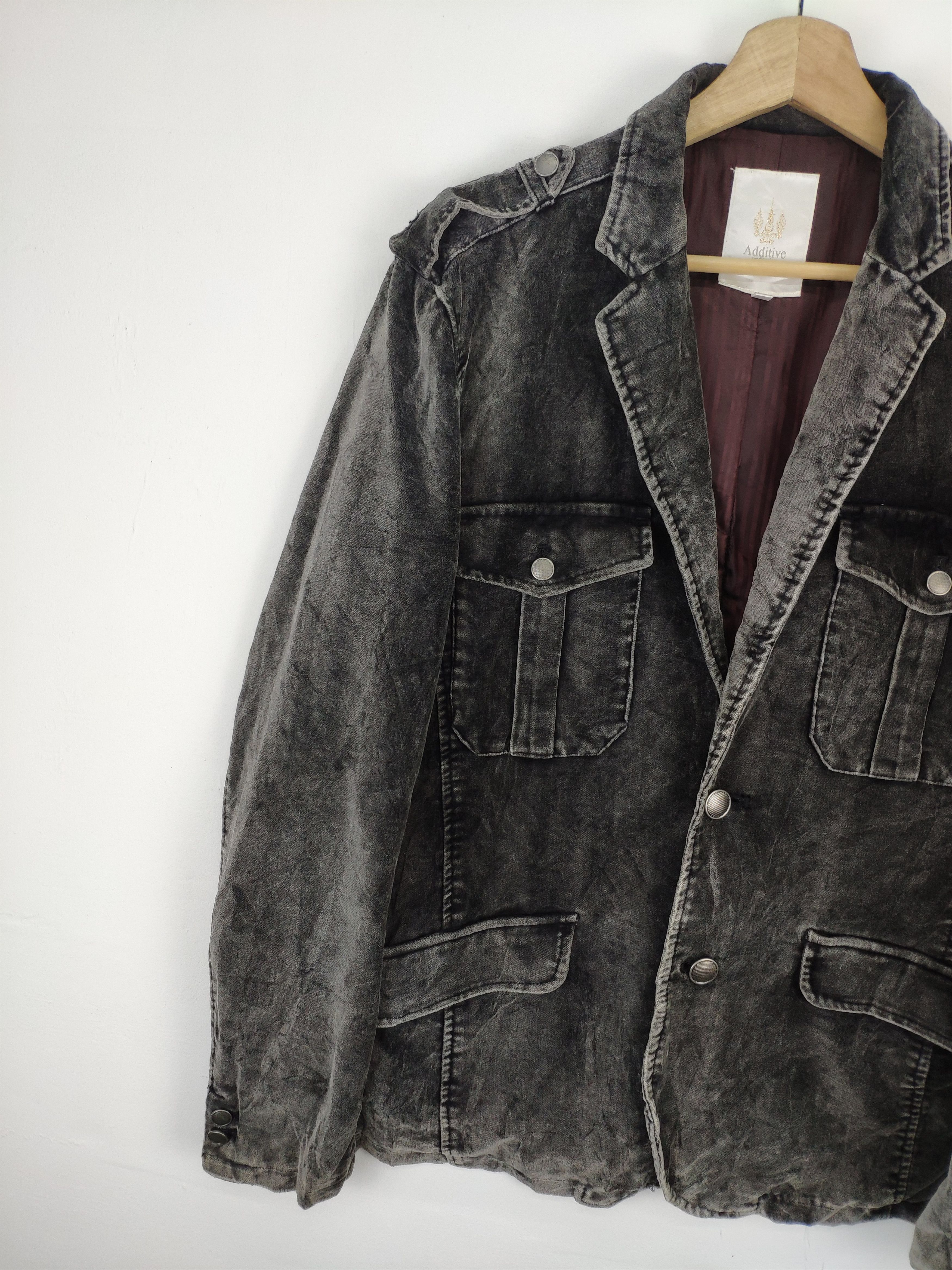 Japanese Brand × Velvet × Vintage Vintage 90s Velvet Blazer Jacket by Additive Size US M / EU 48-50 / 2 - 9 Thumbnail