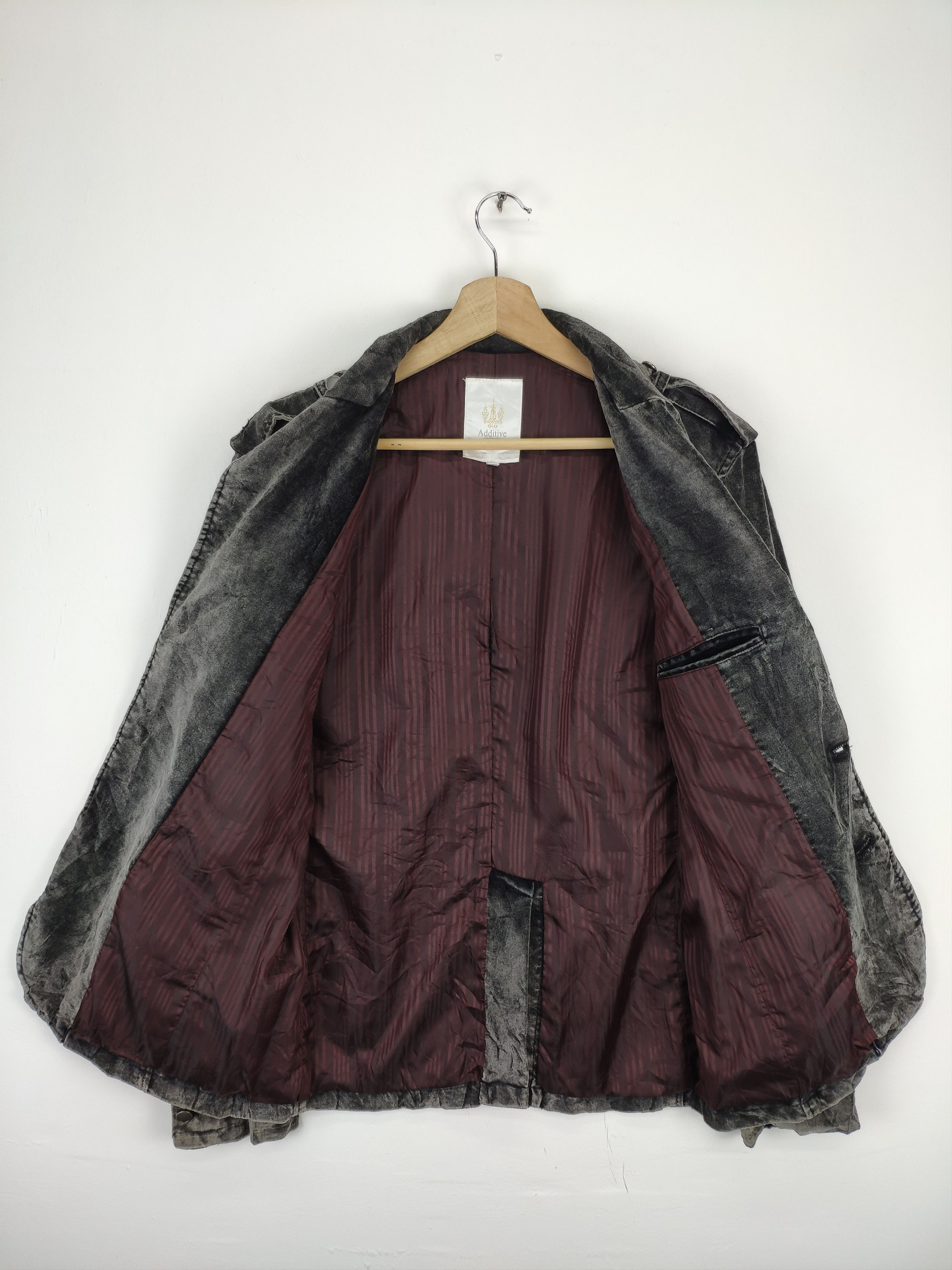 Japanese Brand × Velvet × Vintage Vintage 90s Velvet Blazer Jacket by Additive Size US M / EU 48-50 / 2 - 10 Thumbnail