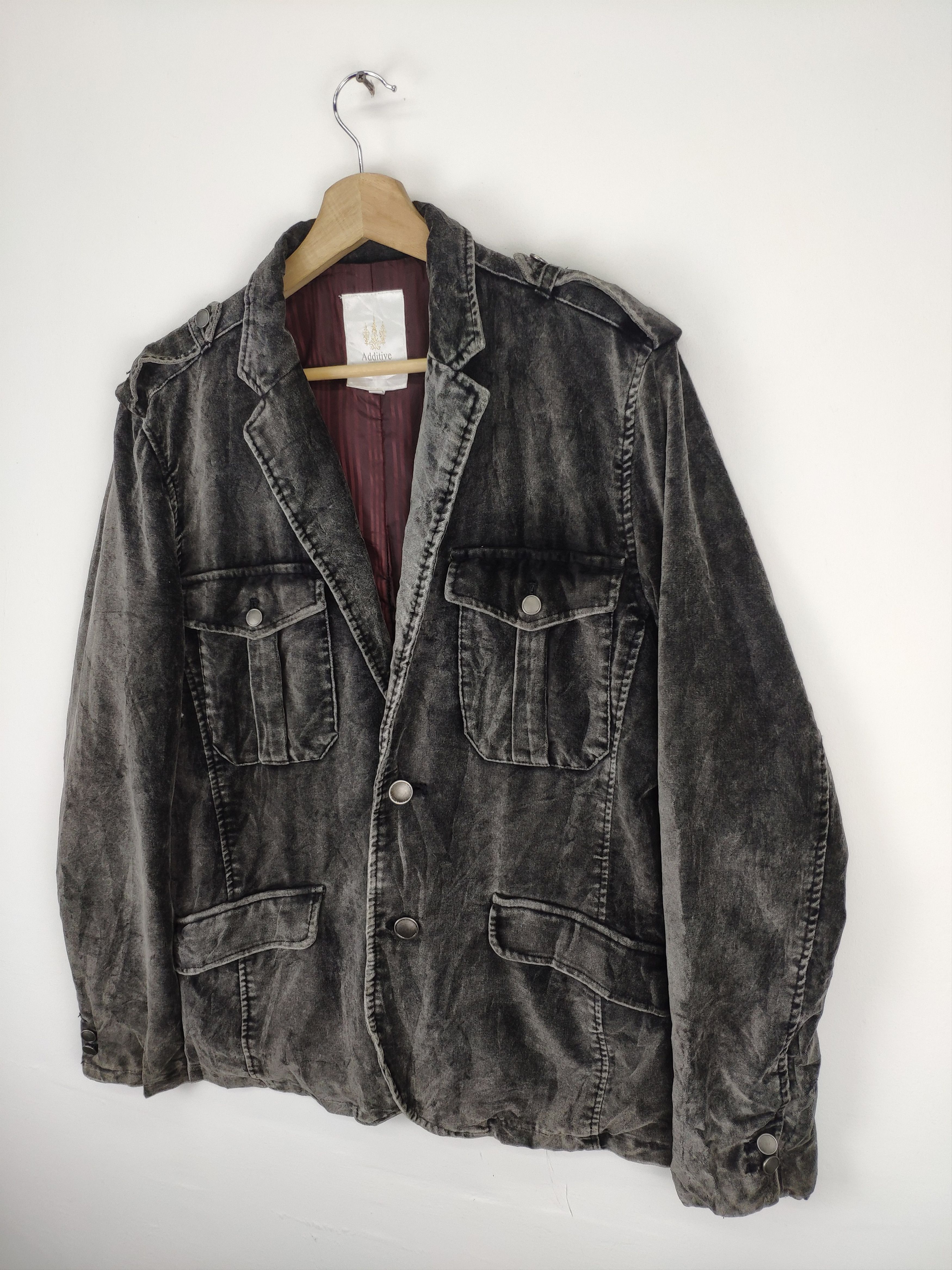 Japanese Brand × Velvet × Vintage Vintage 90s Velvet Blazer Jacket by Additive Size US M / EU 48-50 / 2 - 2 Thumbnail