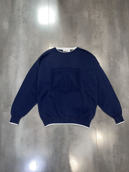 GIVENCHY-knits-Givenchy Logo-Knit Distressed Cotton Sweater