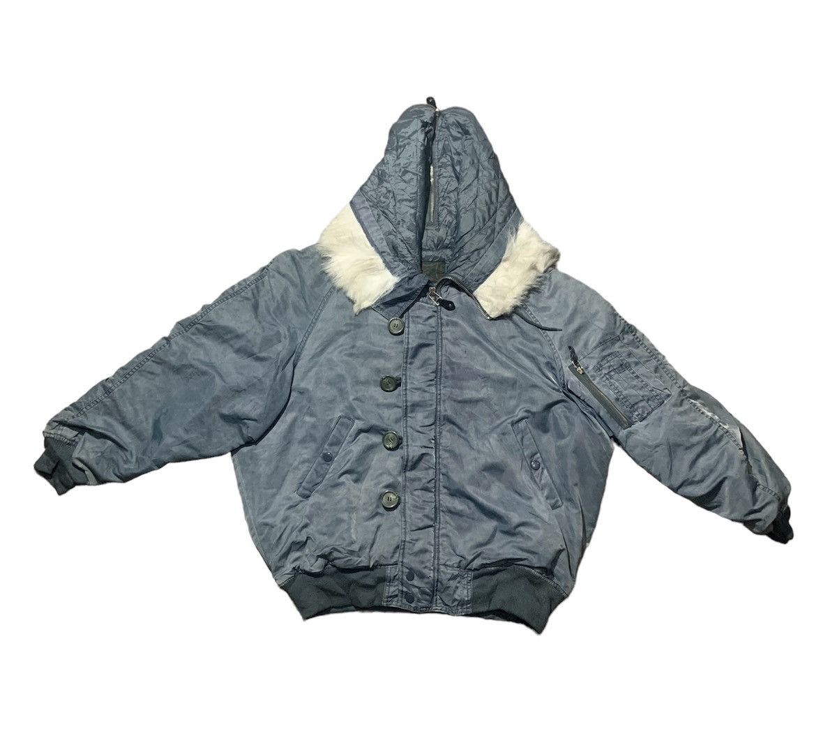 Vintage Vintage 80s Military NB-2 Ma-1 Flight Bomber Jacket Size US L / EU 52-54 / 3 - 2 Thumbnail