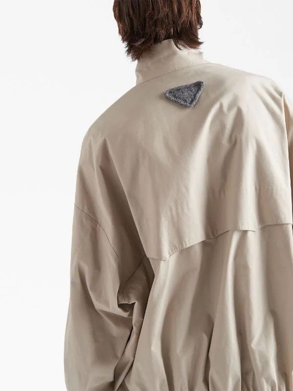 Triangle-Logo Bomber Jacket
