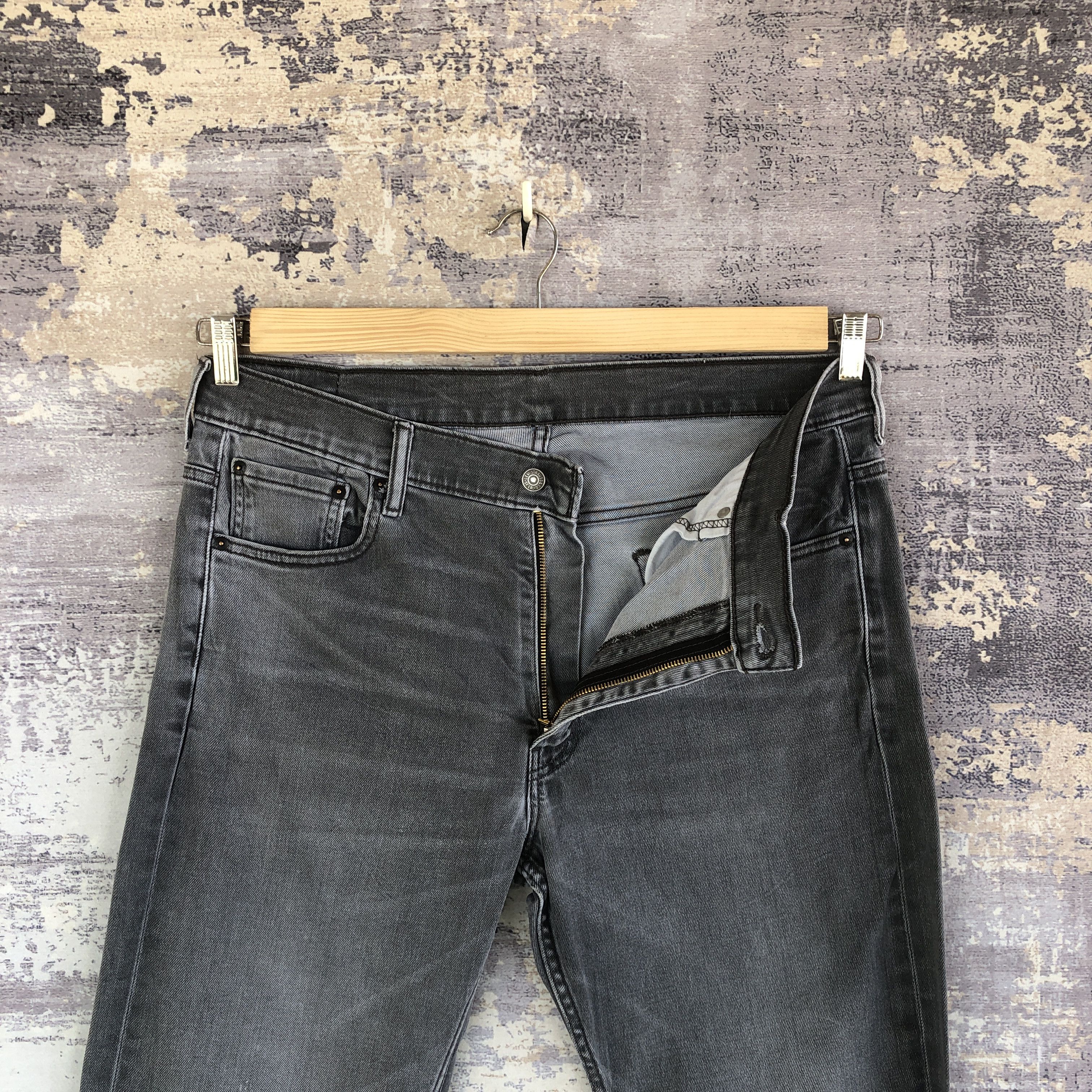 Jean Vintage Levis Sun Faded Black Baggy Jeans Levi's 569 Denim Size US 36 / EU 52 - 8 Thumbnail