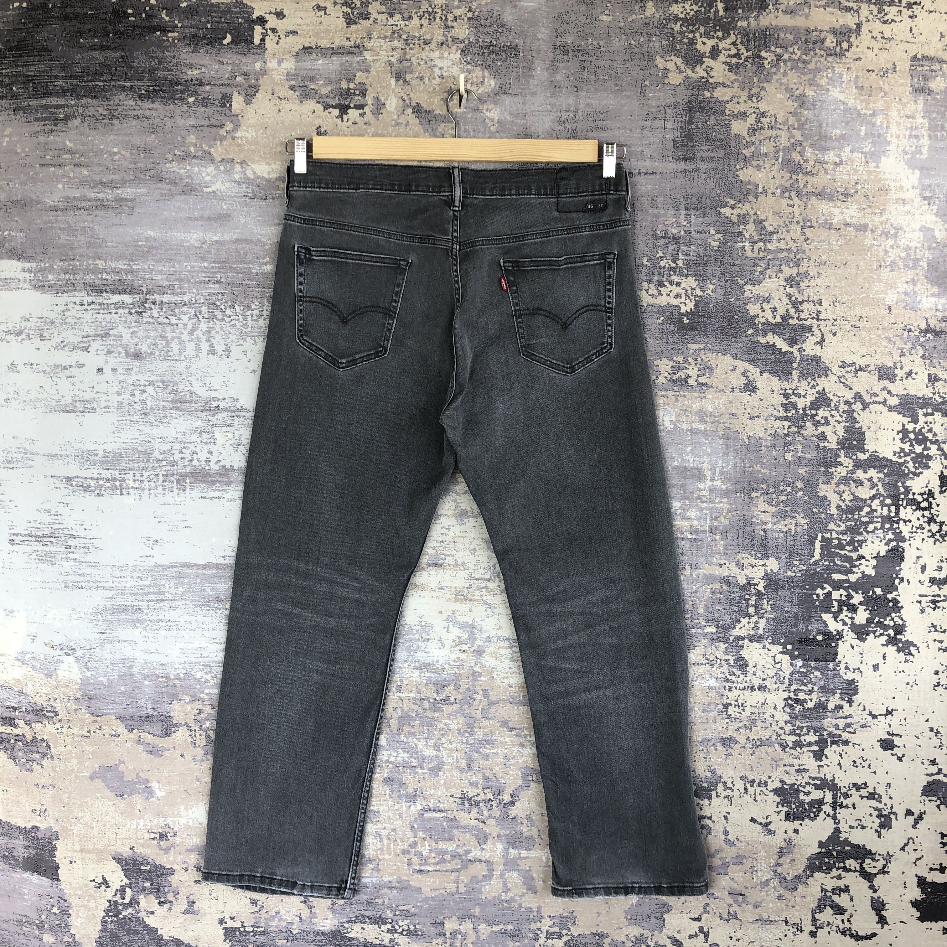 Jean Vintage Levis Sun Faded Black Baggy Jeans Levi's 569 Denim Size US 36 / EU 52 - 2 Thumbnail
