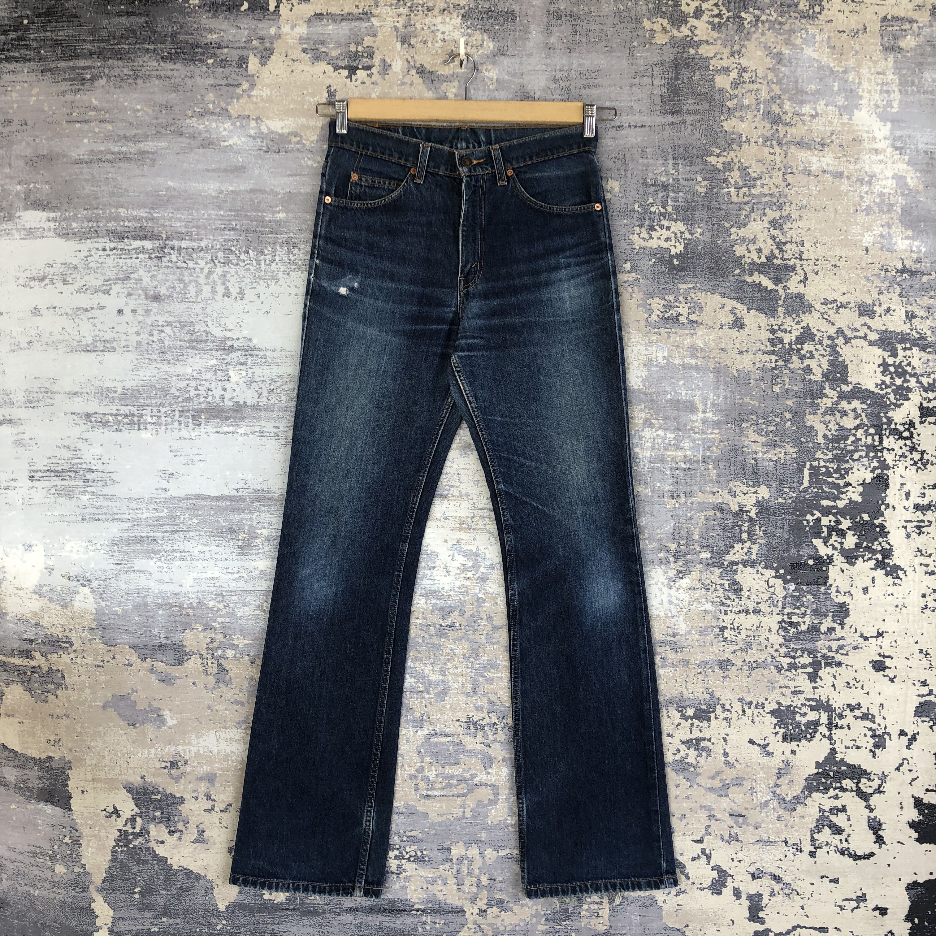 If Six Was Nine Vintage Levis Bell Bottom Jeans Flared Orange Tab Denim Size US 30 / EU 46 - 1 Thumbnail