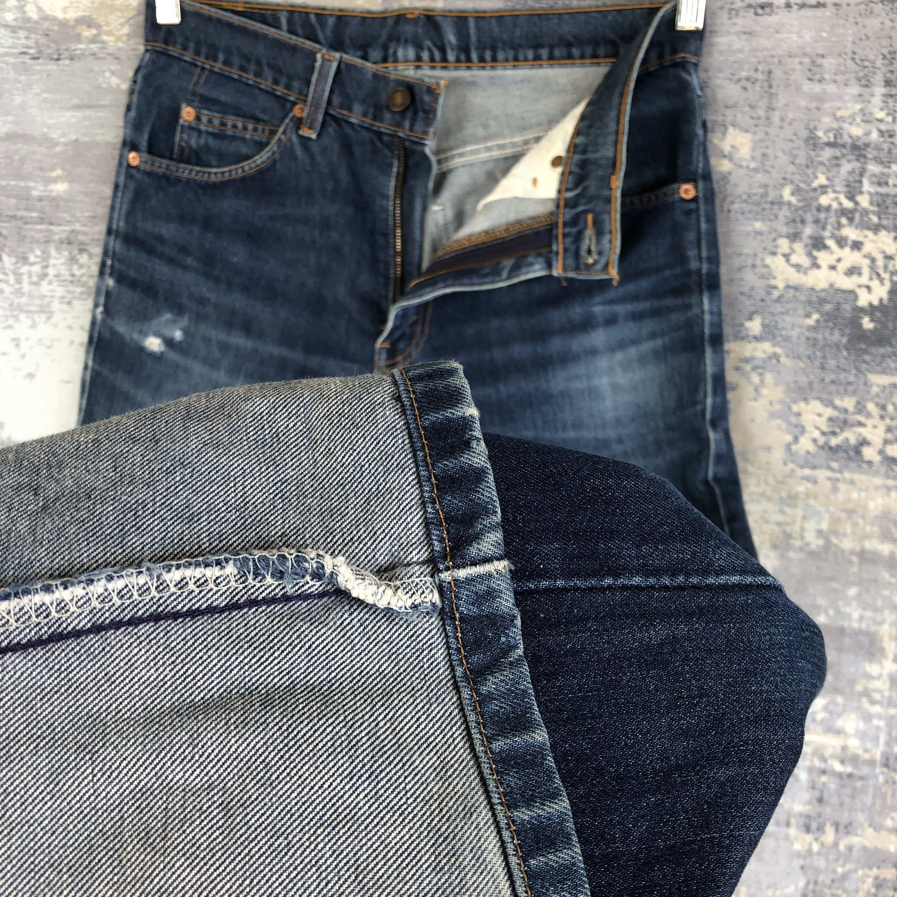 If Six Was Nine Vintage Levis Bell Bottom Jeans Flared Orange Tab Denim Size US 30 / EU 46 - 8 Thumbnail