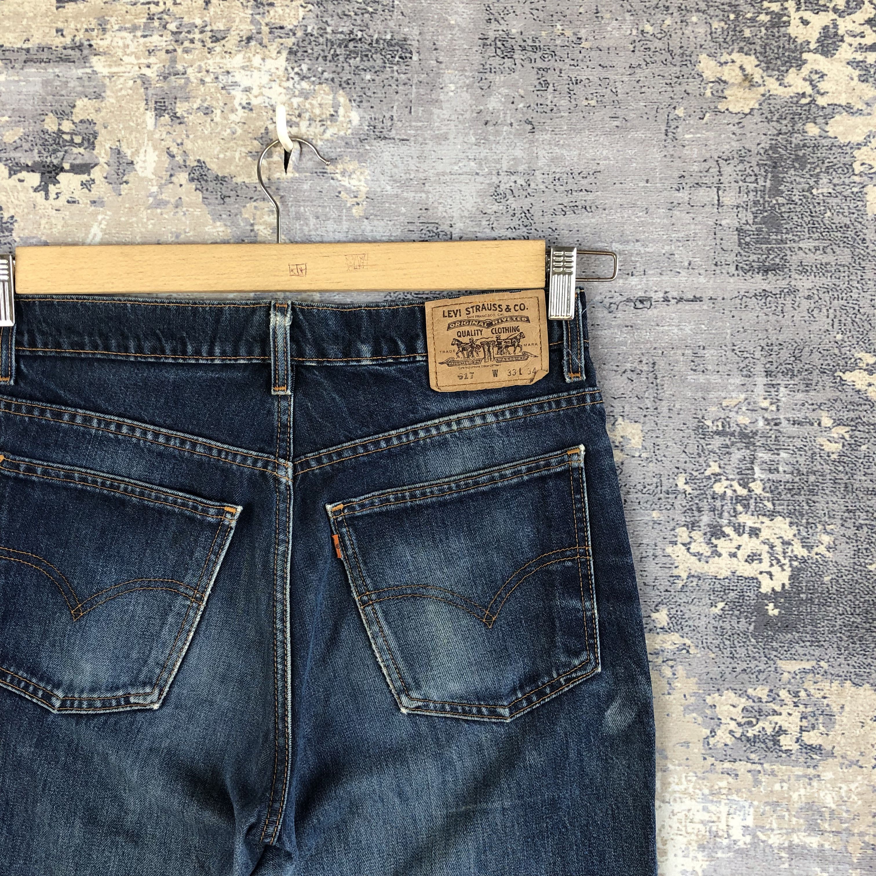 If Six Was Nine Vintage Levis Bell Bottom Jeans Flared Orange Tab Denim Size US 30 / EU 46 - 5 Thumbnail