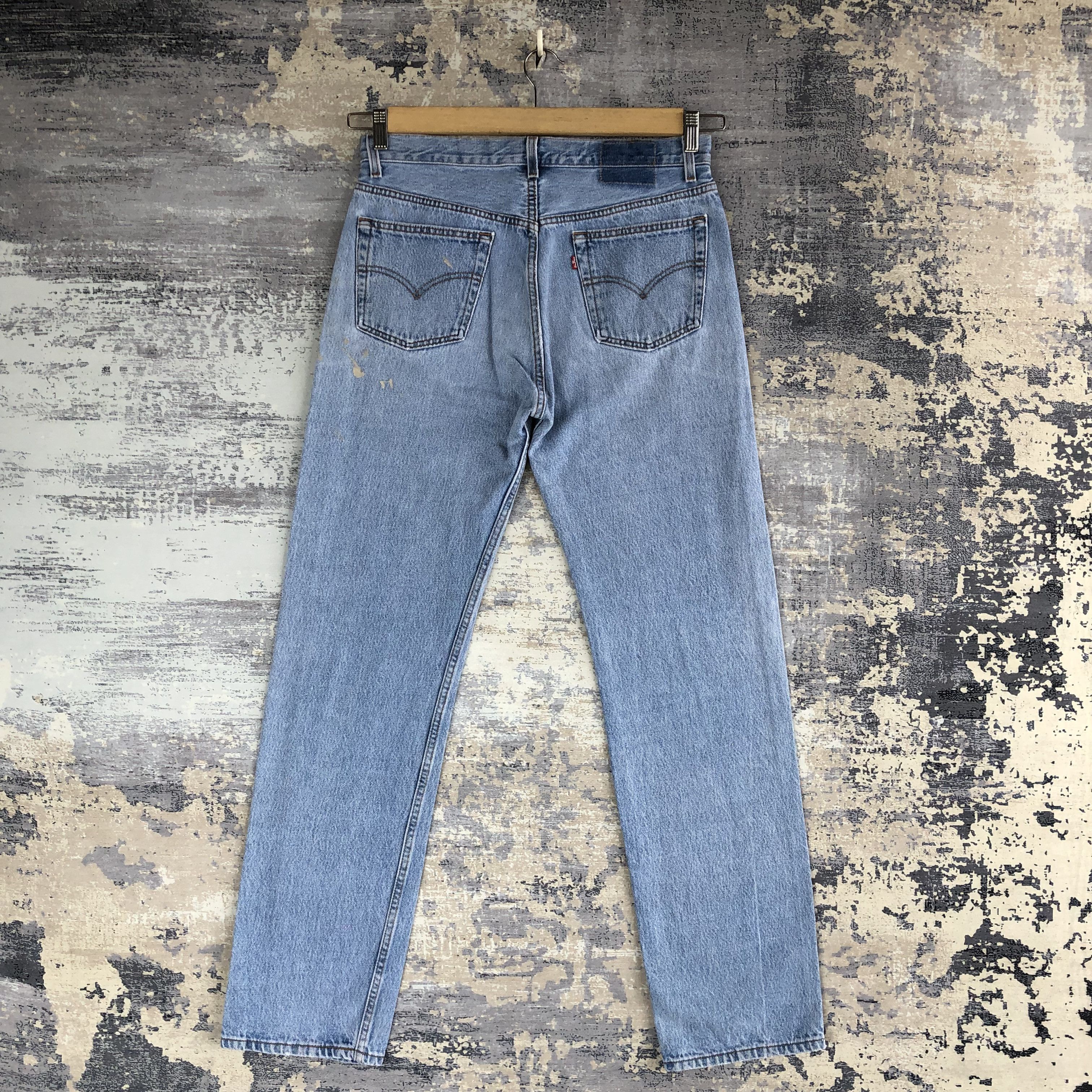 Levi's Vintage Levis 501 Paint Splatter Jeans Light Wash Denim Size US 30 / EU 46 - 2 Thumbnail