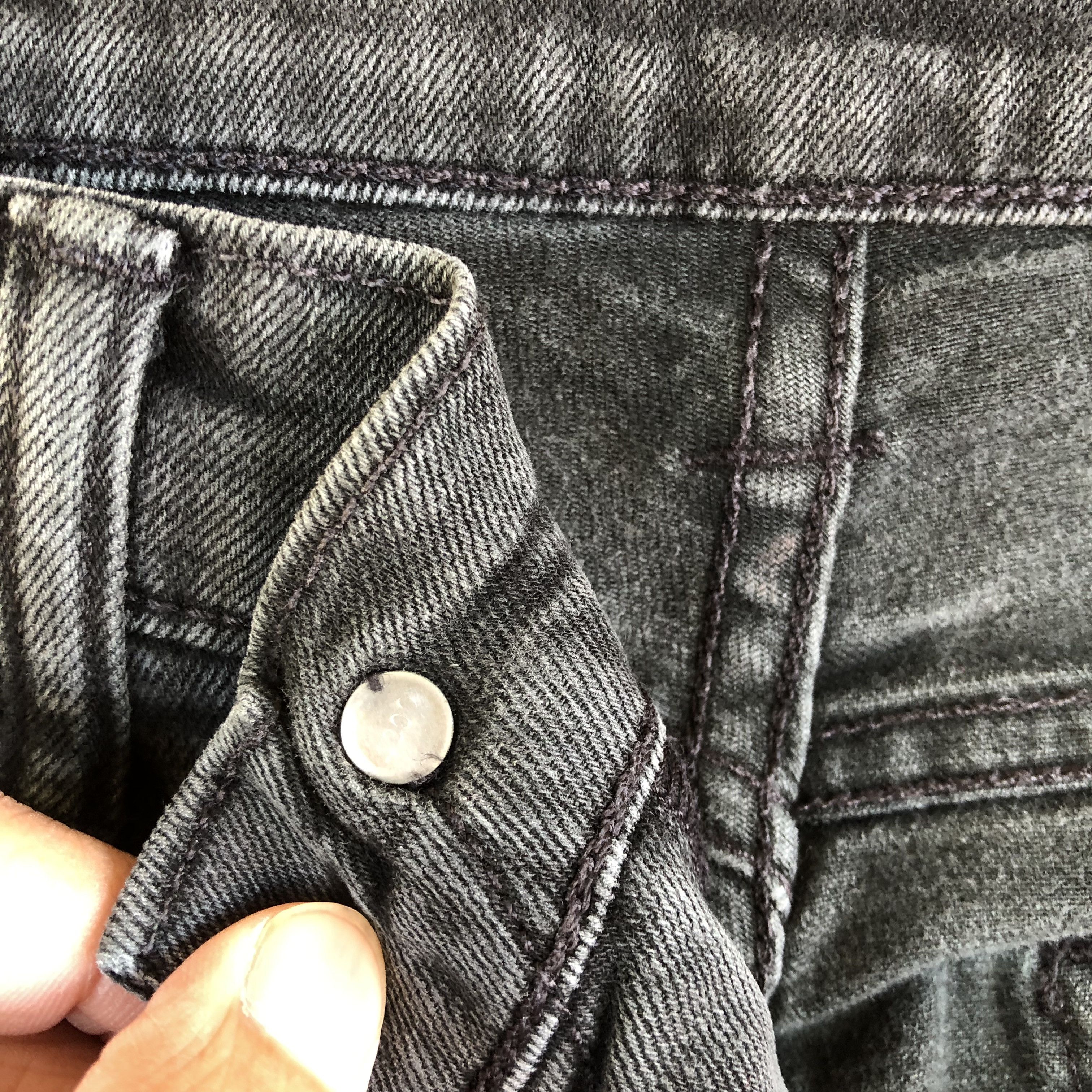Jean Vintage Levis Super Black Jeans Skinny Tapered Denim Size US 30 / EU 46 - 10 Thumbnail