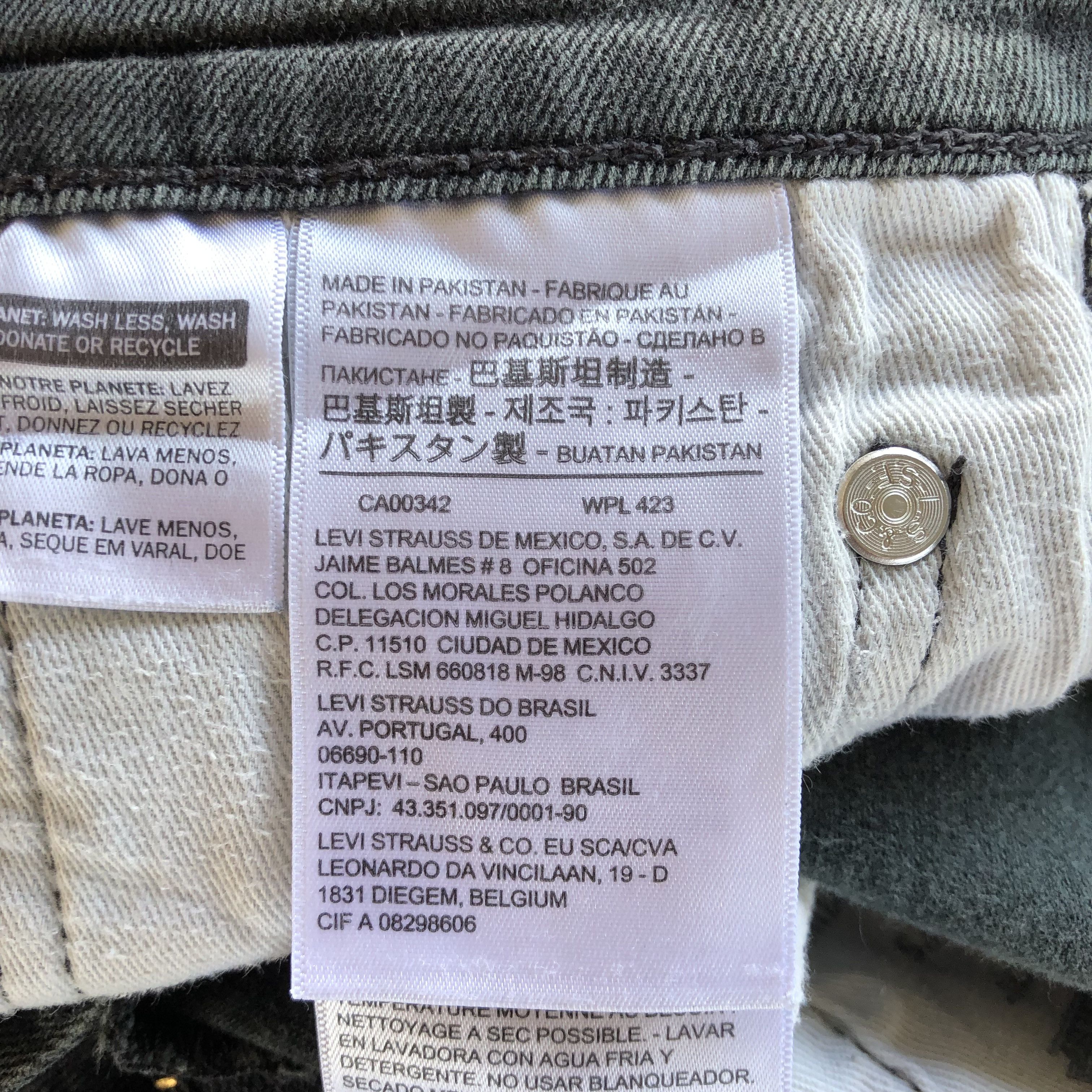 Jean Vintage Levis Super Black Jeans Skinny Tapered Denim Size US 30 / EU 46 - 11 Thumbnail