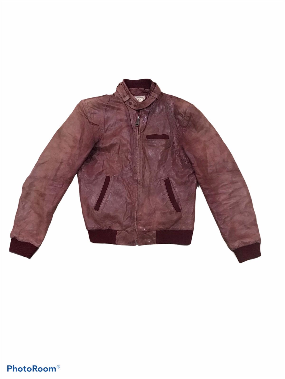 DEER SKIN JACKET HECHO EN MEXICO DISTRESS STYLE RED BLOOD