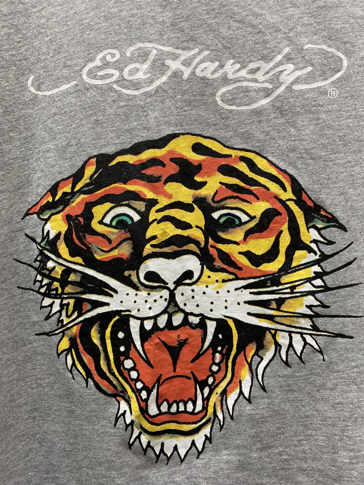 Ed Hardy Ed Hardy Tiger Grey T shirt Logo Christian Audiger Men’s XL Size US XL / EU 56 / 4 - 8 Thumbnail