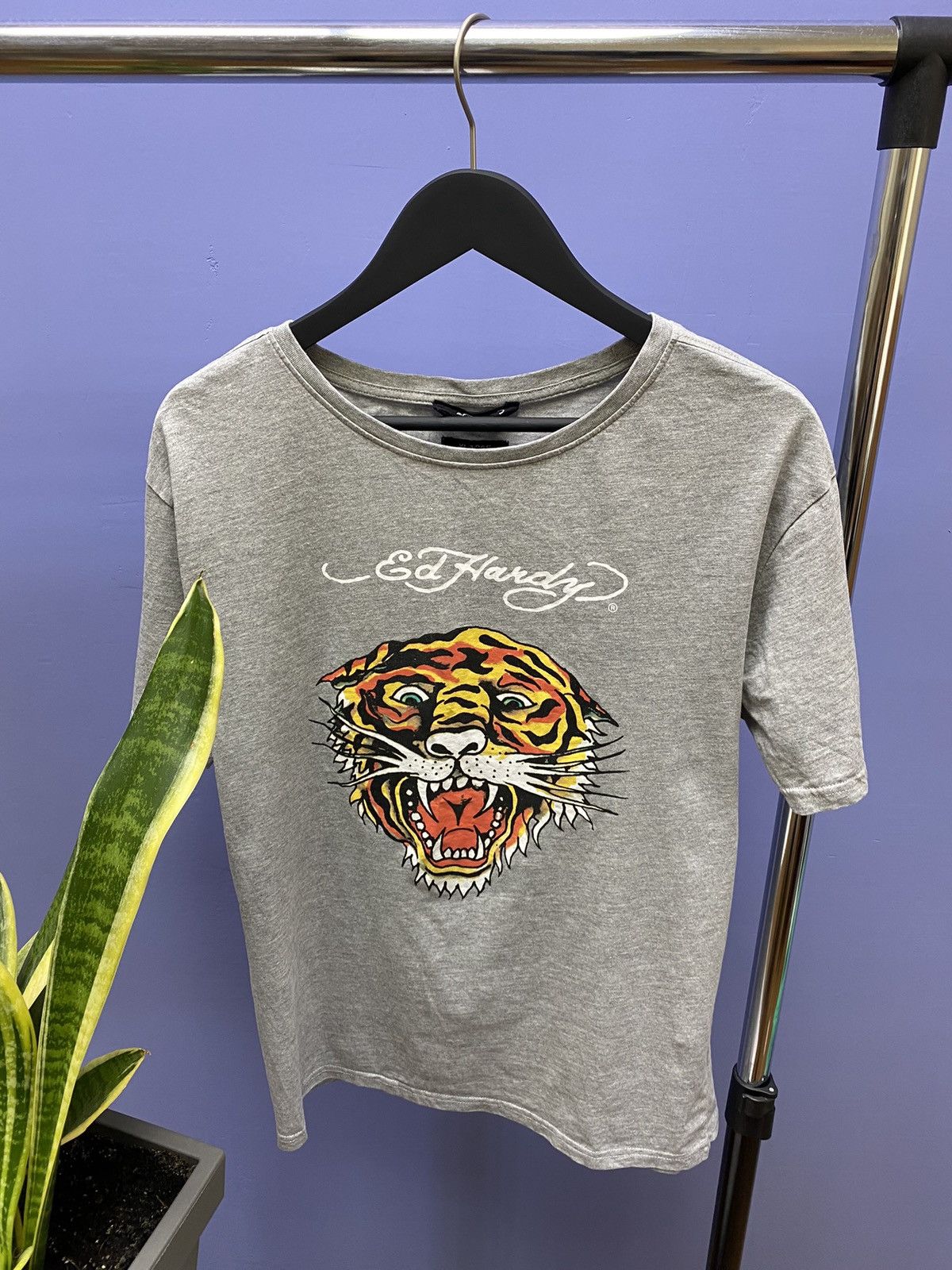Ed Hardy Ed Hardy Tiger Grey T shirt Logo Christian Audiger Men’s XL Size US XL / EU 56 / 4 - 5 Thumbnail