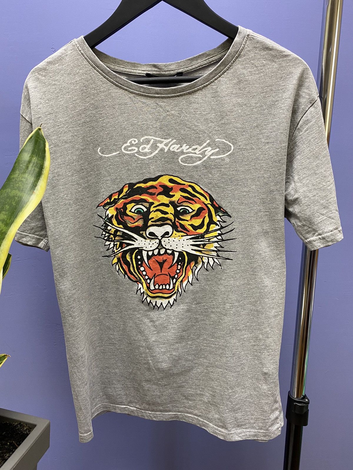 Ed Hardy Ed Hardy Tiger Grey T shirt Logo Christian Audiger Men’s XL Size US XL / EU 56 / 4 - 7 Thumbnail