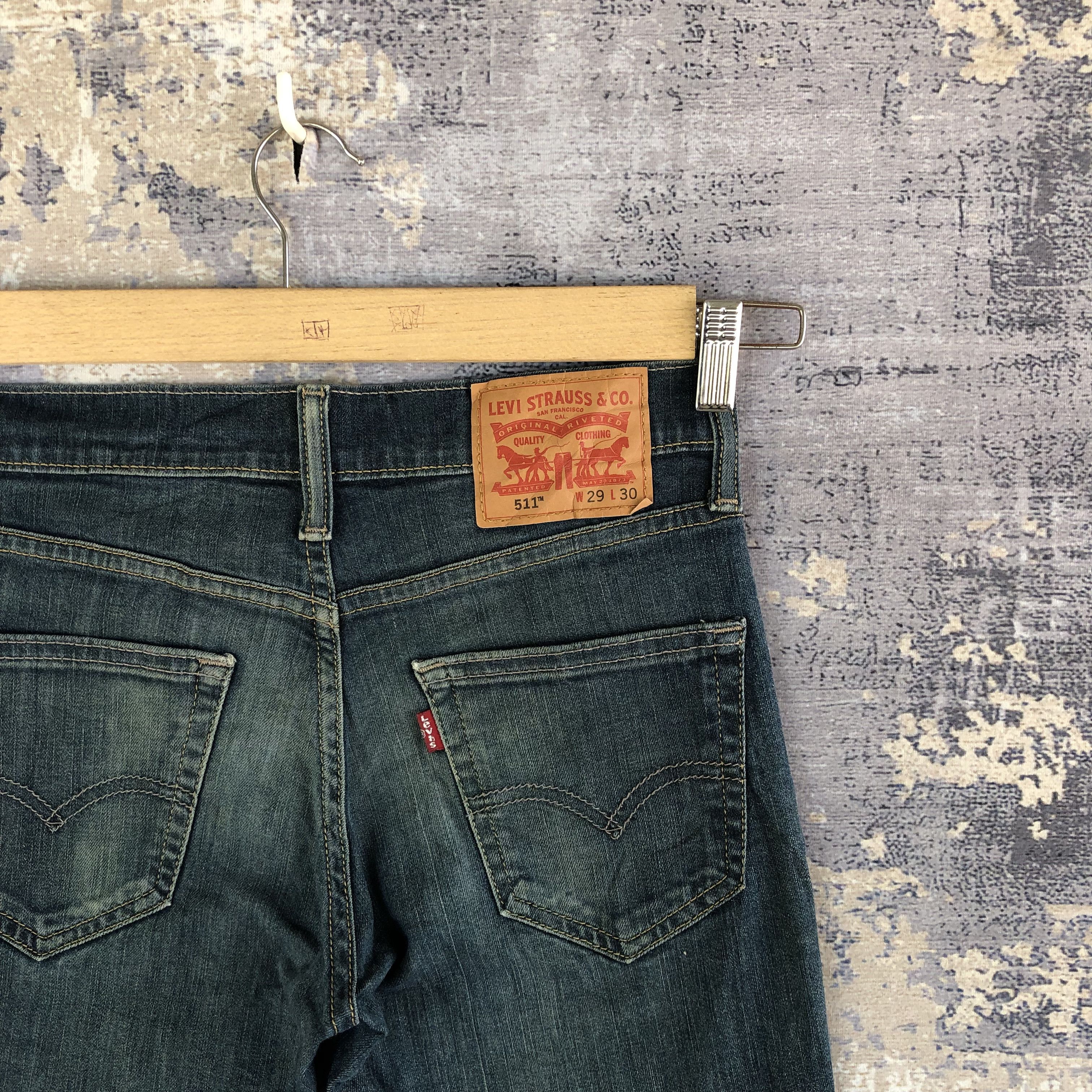Levi's Vintage Y2K Levis Jeans Levi's 511 Skinny Tapered Denim Size 28" / US 6 / IT 42 - 7 Thumbnail