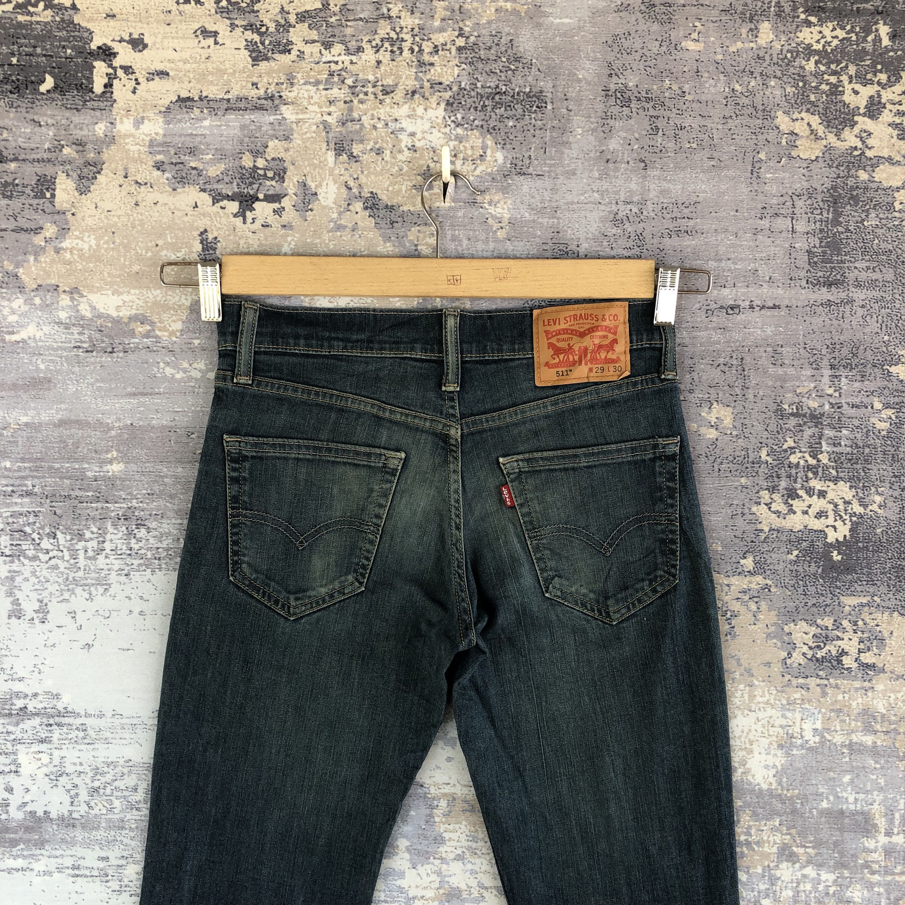 Levi's Vintage Y2K Levis Jeans Levi's 511 Skinny Tapered Denim Size 28" / US 6 / IT 42 - 4 Thumbnail