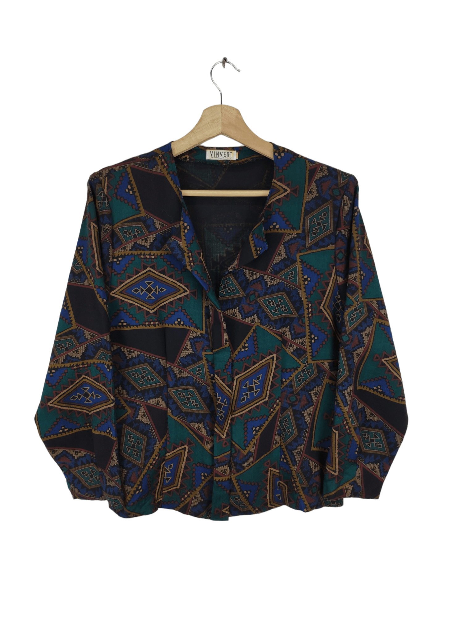 Vintage Wool Cardigan Native Style
