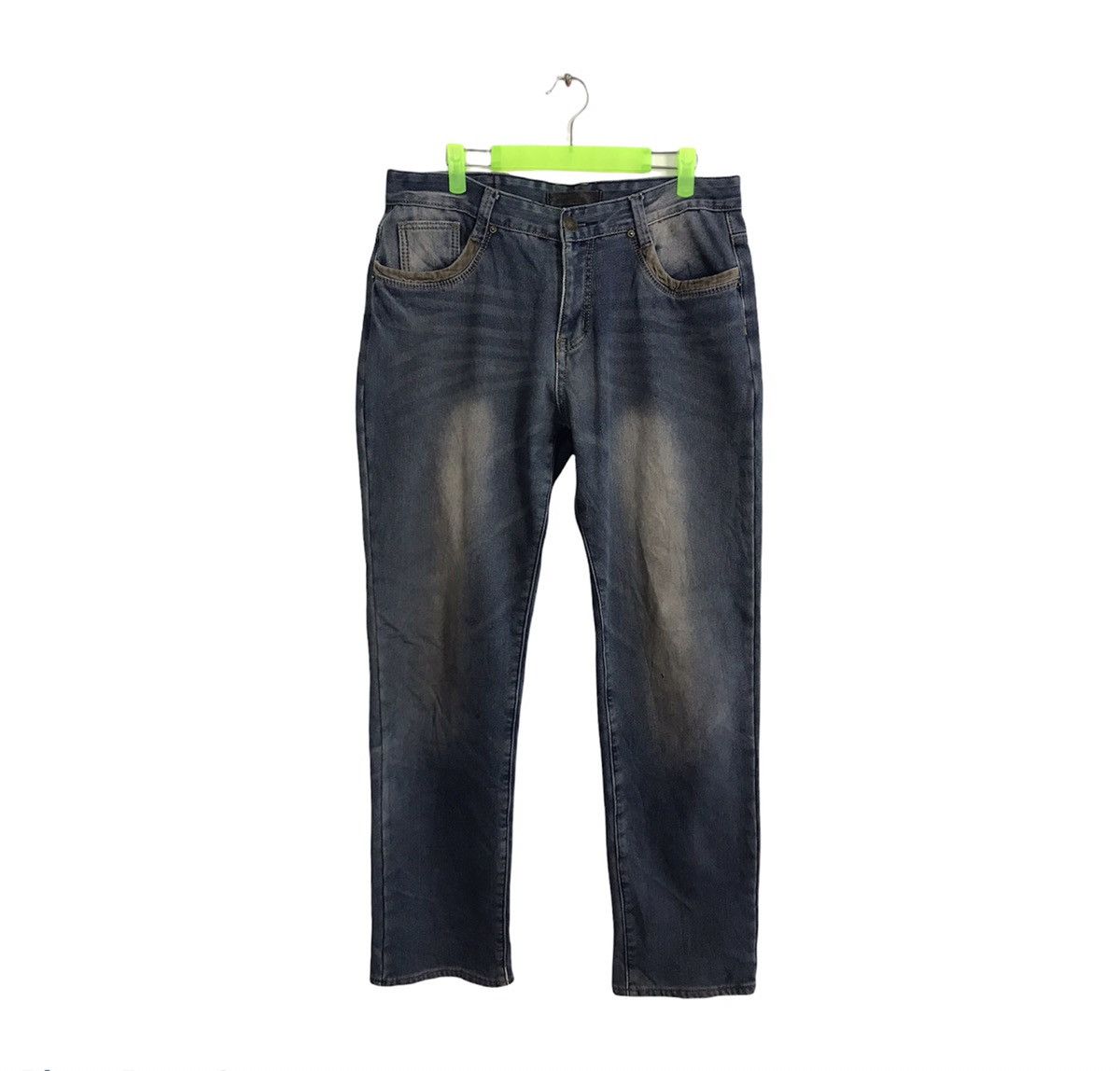 Japanese Brand Jun Dol Jeans Japanese Brand Distressed Denim Indigo Jeans Size US 33 - 1 Thumbnail