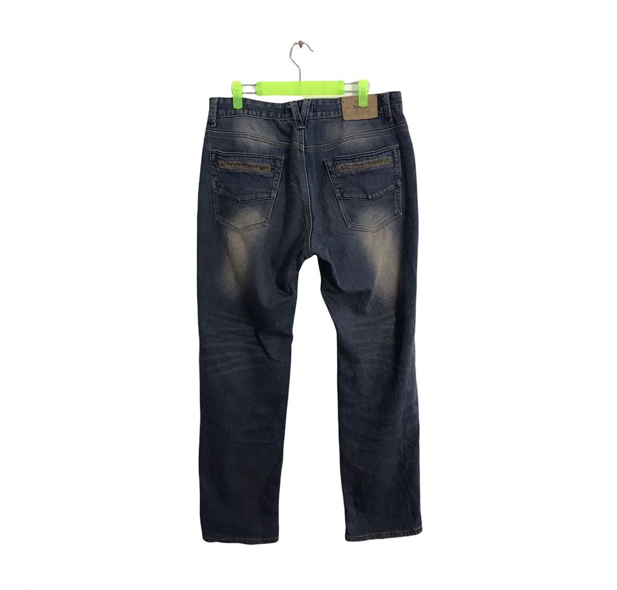 Japanese Brand Jun Dol Jeans Japanese Brand Distressed Denim Indigo Jeans Size US 33 - 2 Thumbnail