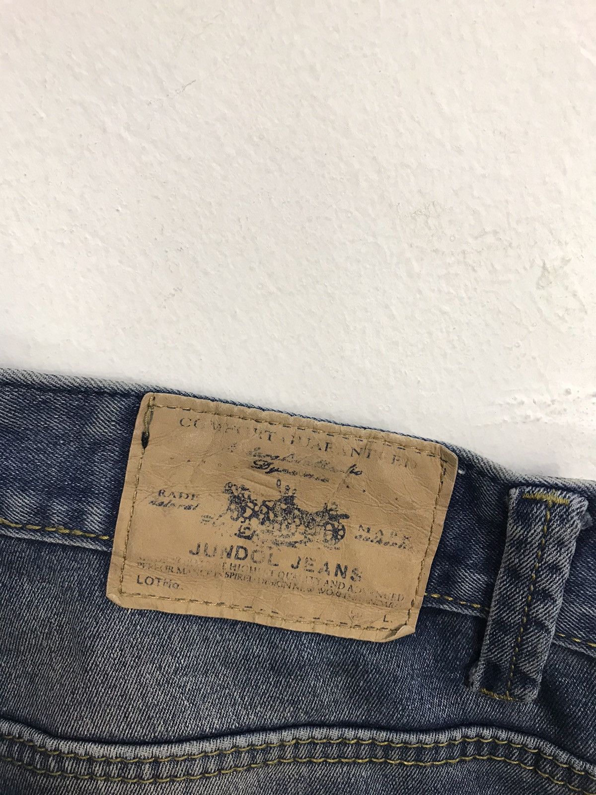 Japanese Brand Jun Dol Jeans Japanese Brand Distressed Denim Indigo Jeans Size US 33 - 3 Thumbnail