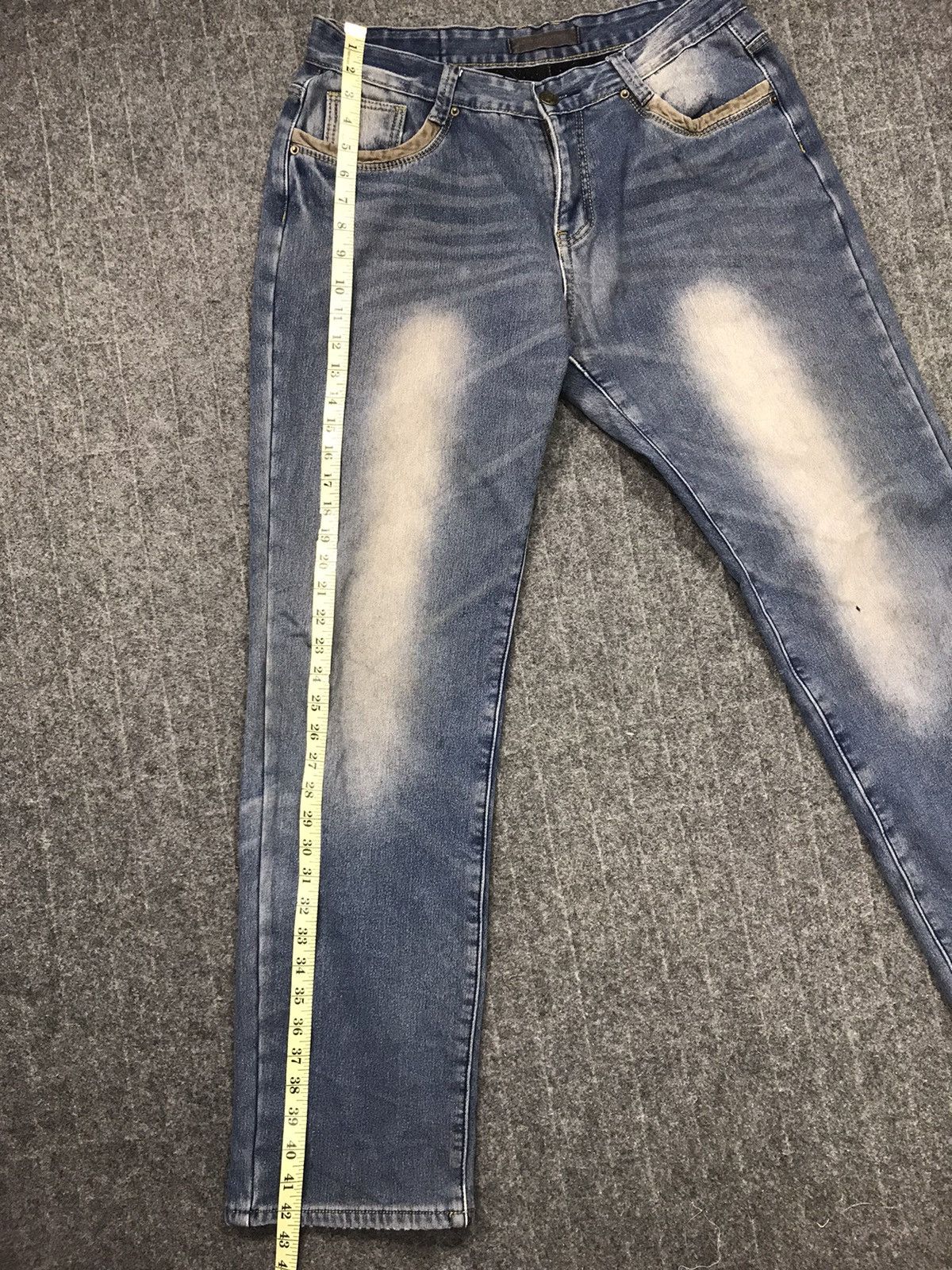 Japanese Brand Jun Dol Jeans Japanese Brand Distressed Denim Indigo Jeans Size US 33 - 11 Thumbnail