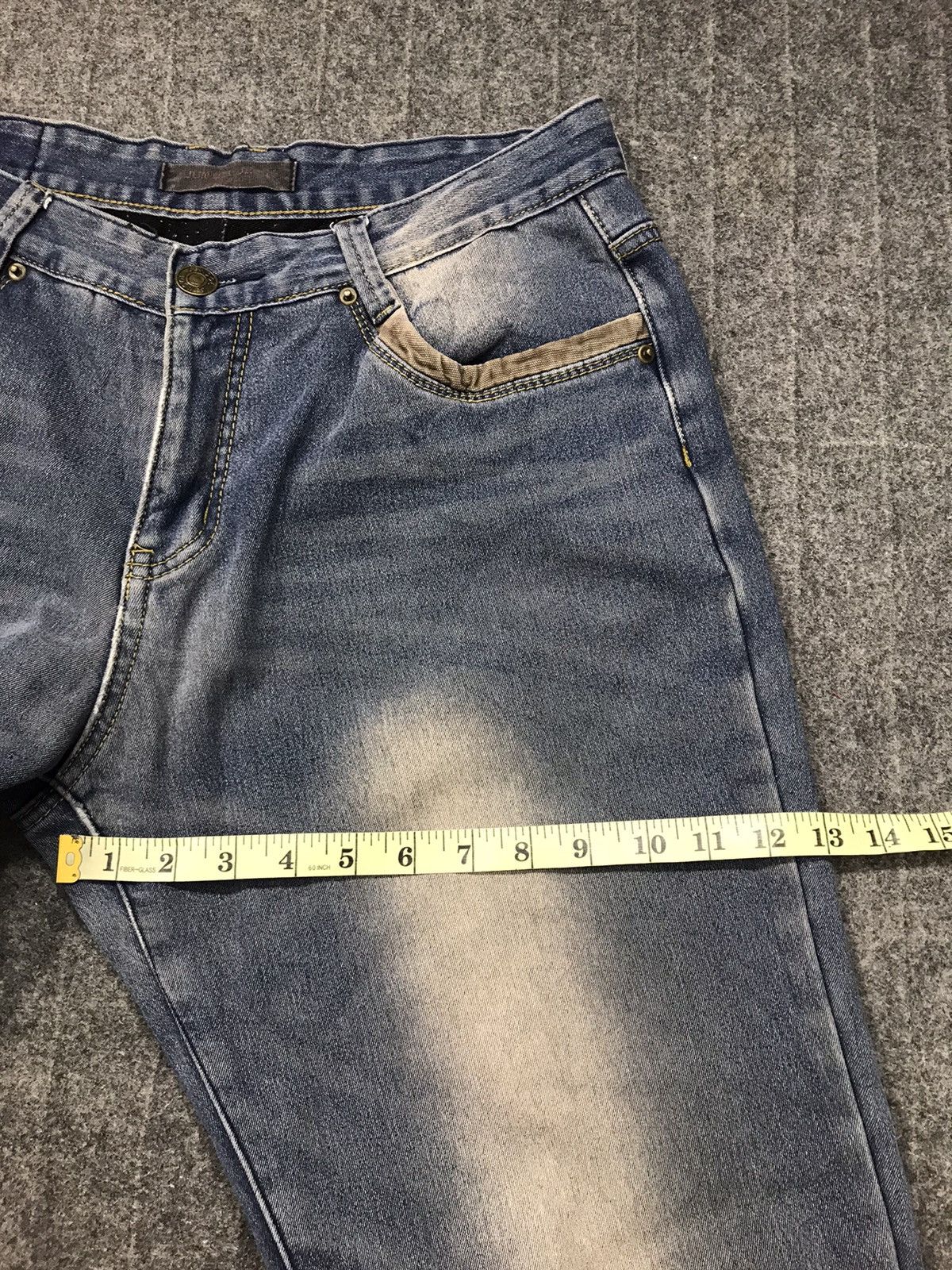 Japanese Brand Jun Dol Jeans Japanese Brand Distressed Denim Indigo Jeans Size US 33 - 14 Thumbnail