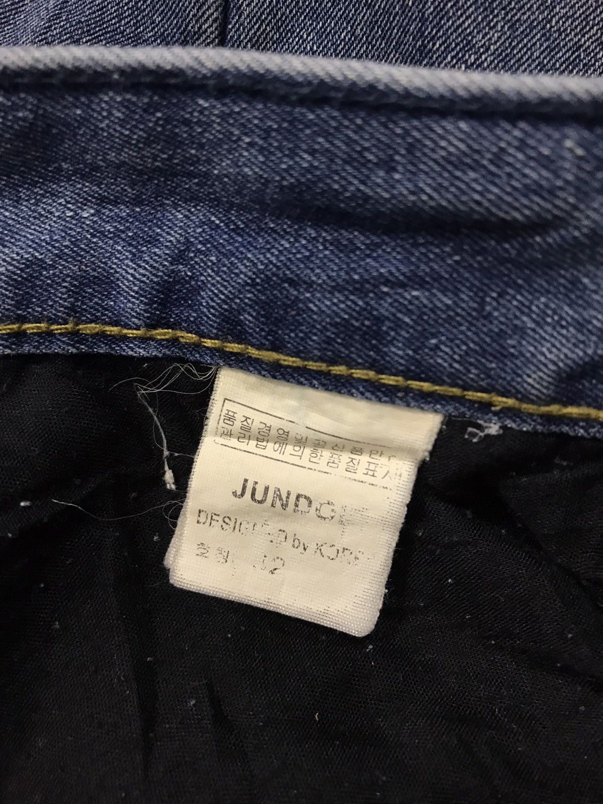 Japanese Brand Jun Dol Jeans Japanese Brand Distressed Denim Indigo Jeans Size US 33 - 7 Thumbnail
