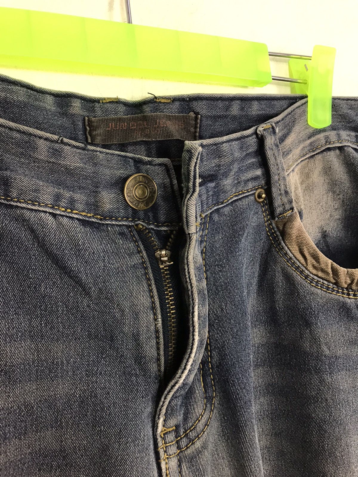 Japanese Brand Jun Dol Jeans Japanese Brand Distressed Denim Indigo Jeans Size US 33 - 4 Thumbnail